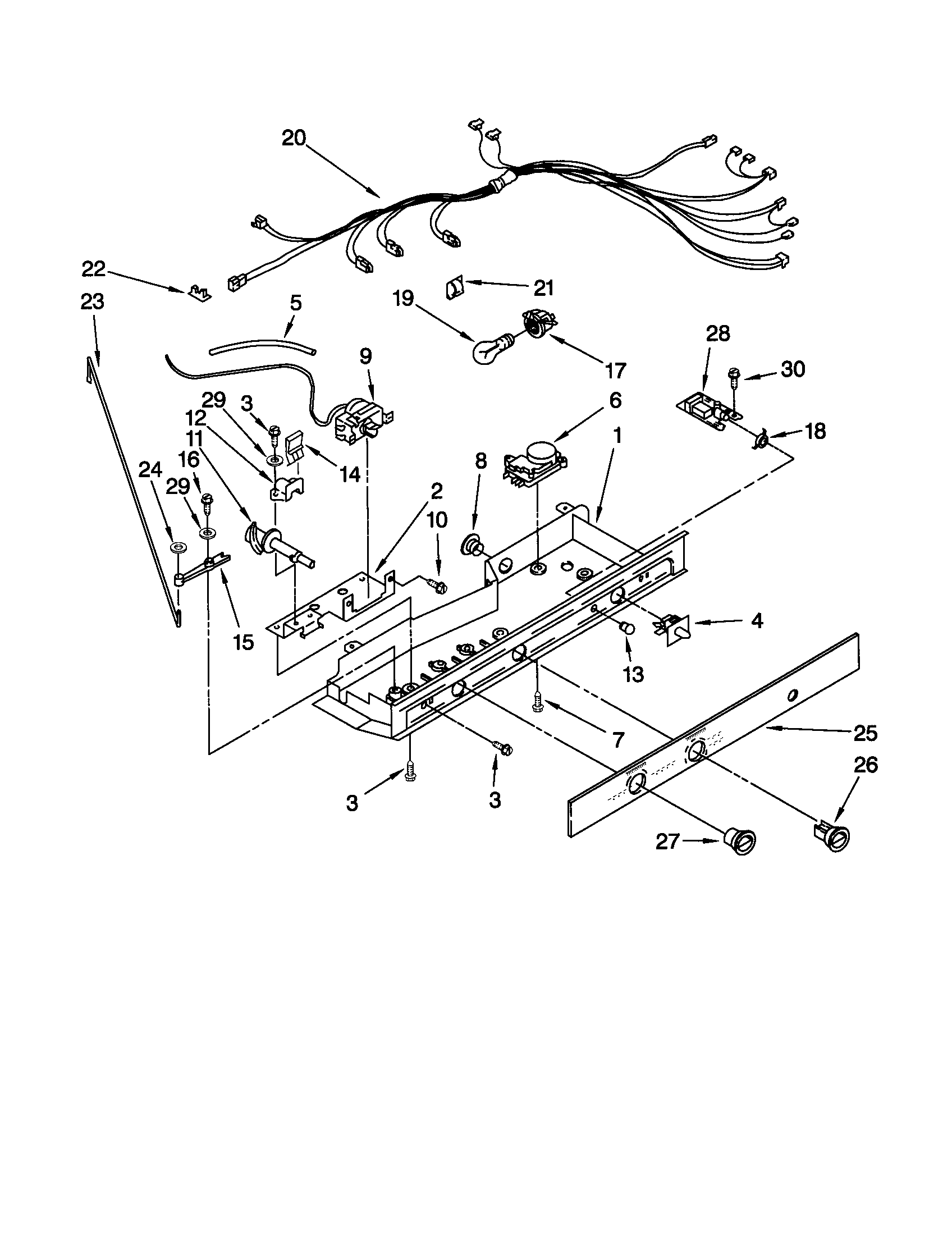 Kenmore 10652534101 control diagram