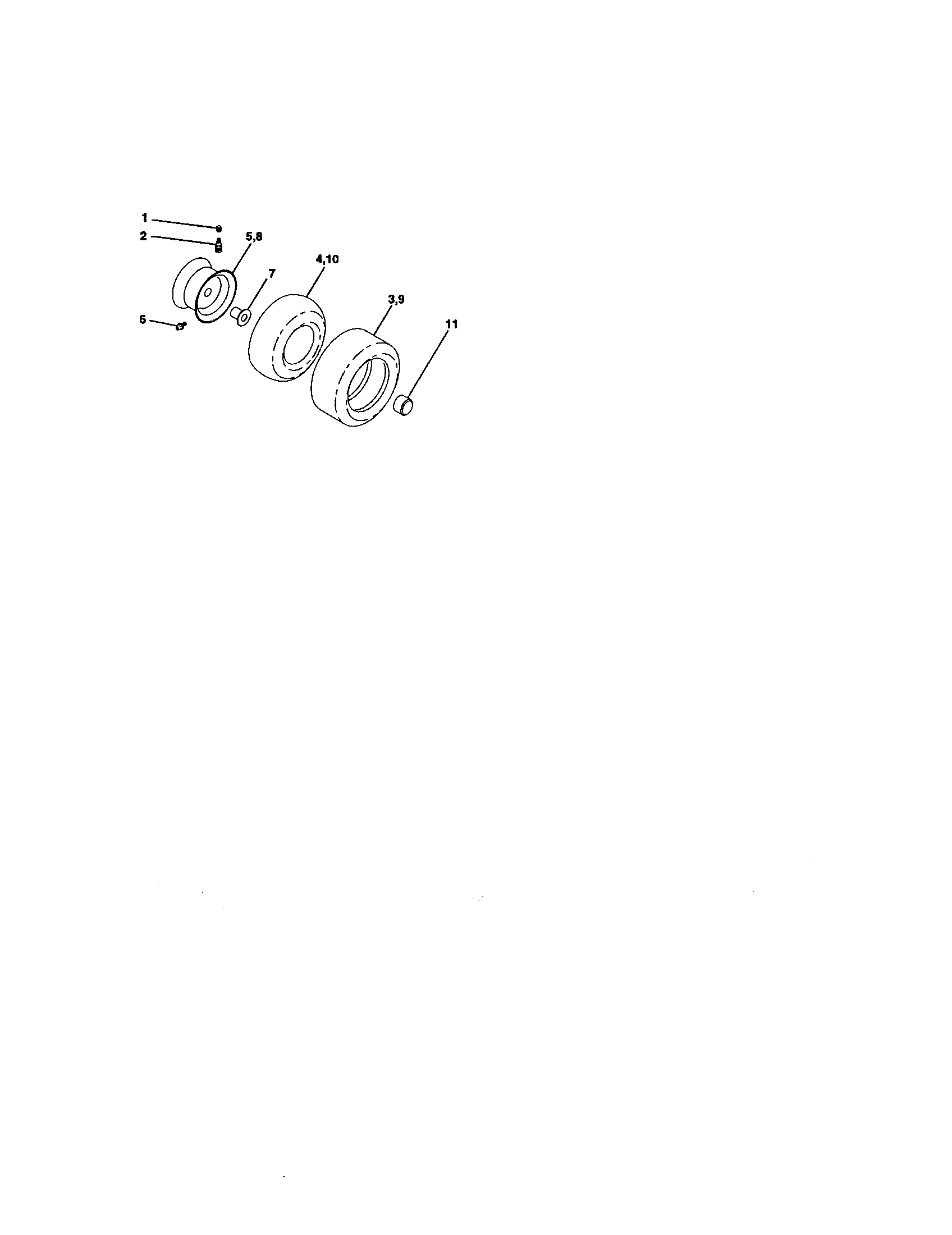 Craftsman 917272410 wheels and tires diagram