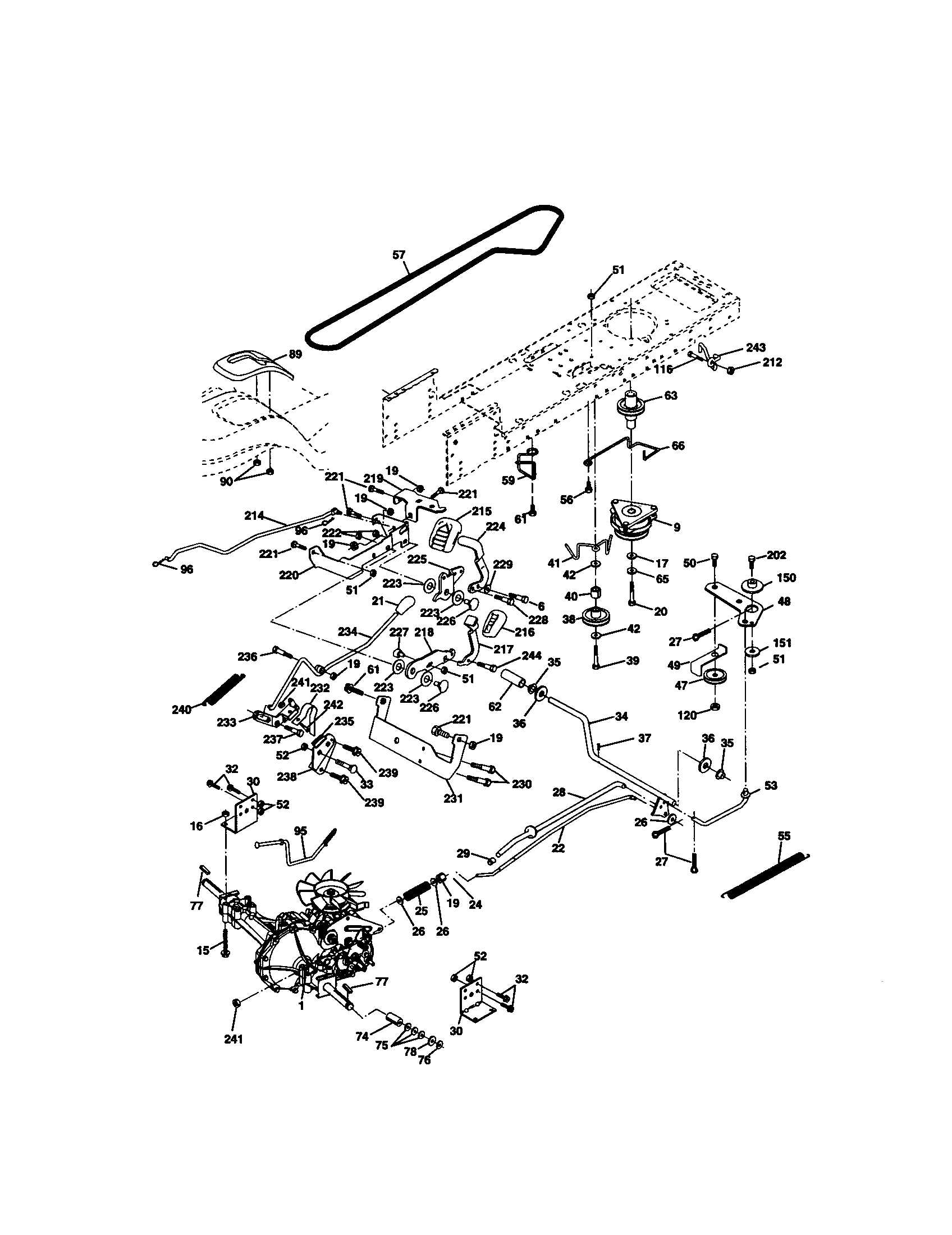 Craftsman 917272243 ground drive diagram