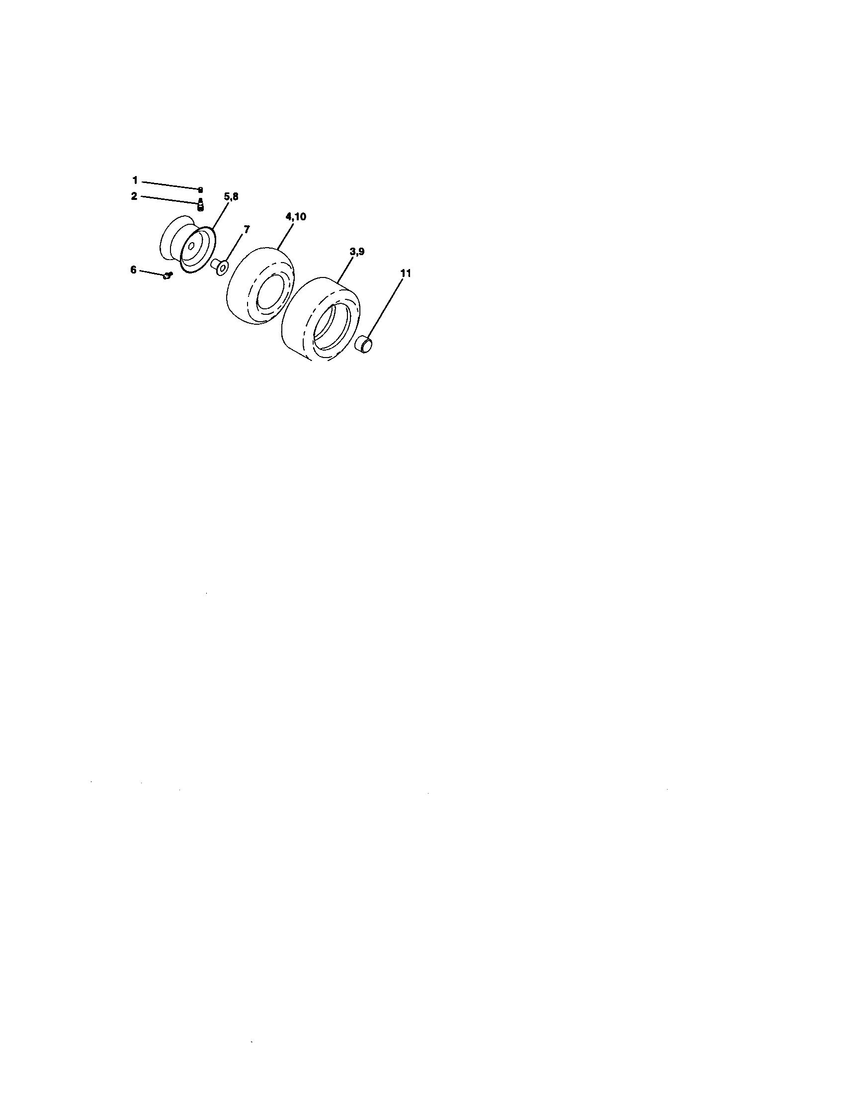 Craftsman 917272243 wheels and tires diagram