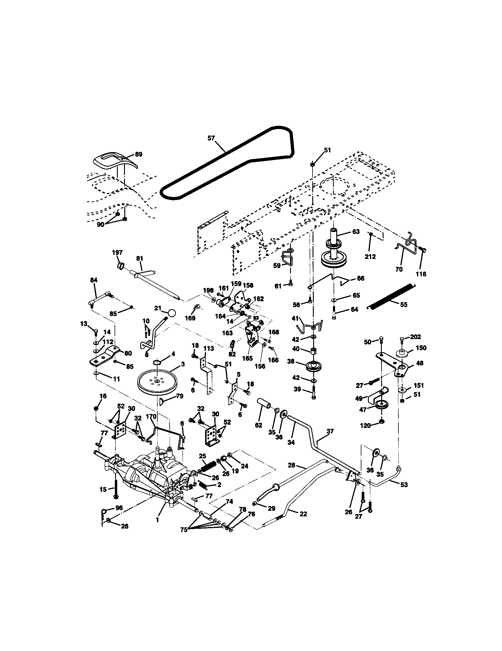 Craftsman 917271832 ground drive diagram