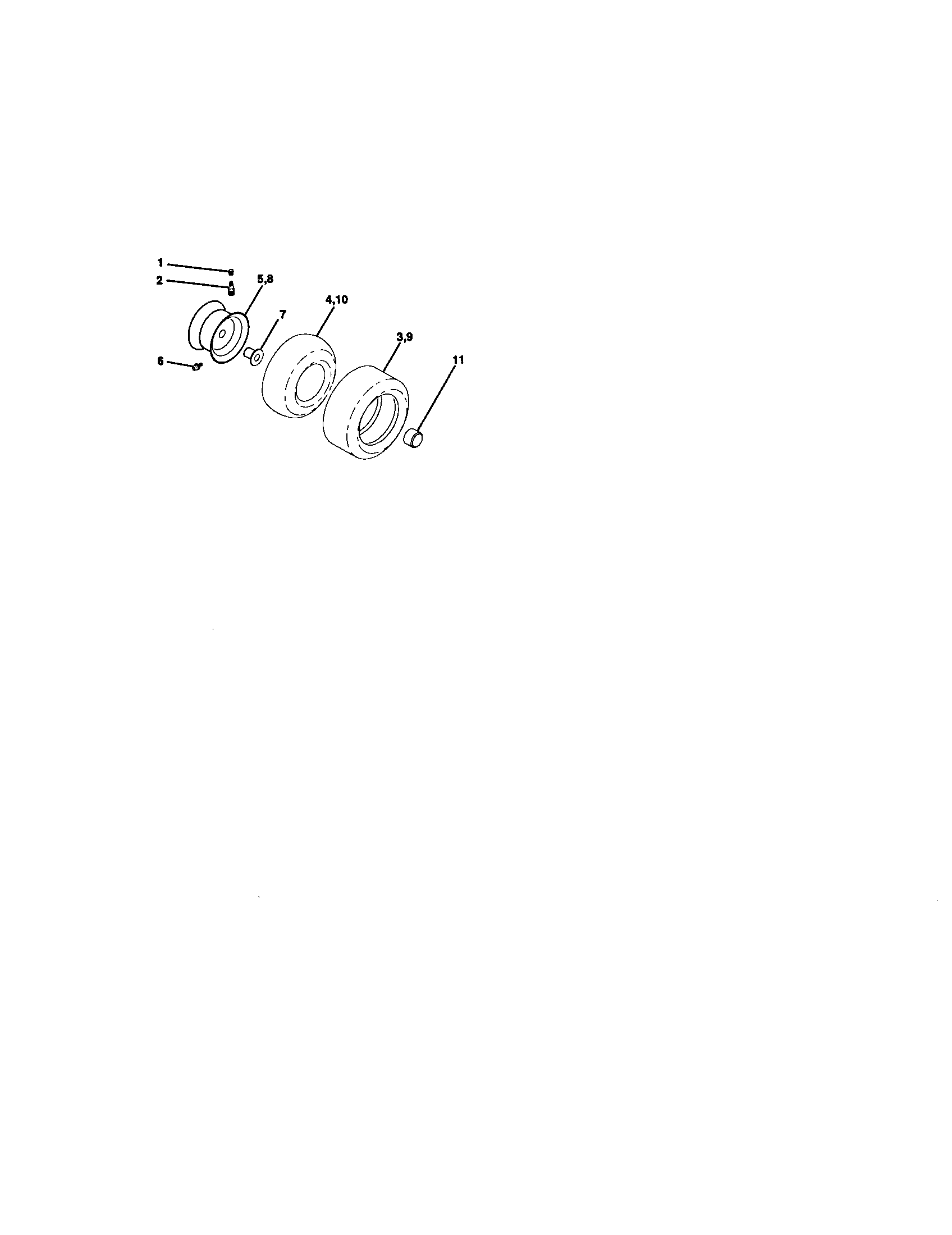 Craftsman 917271832 wheels and tires diagram