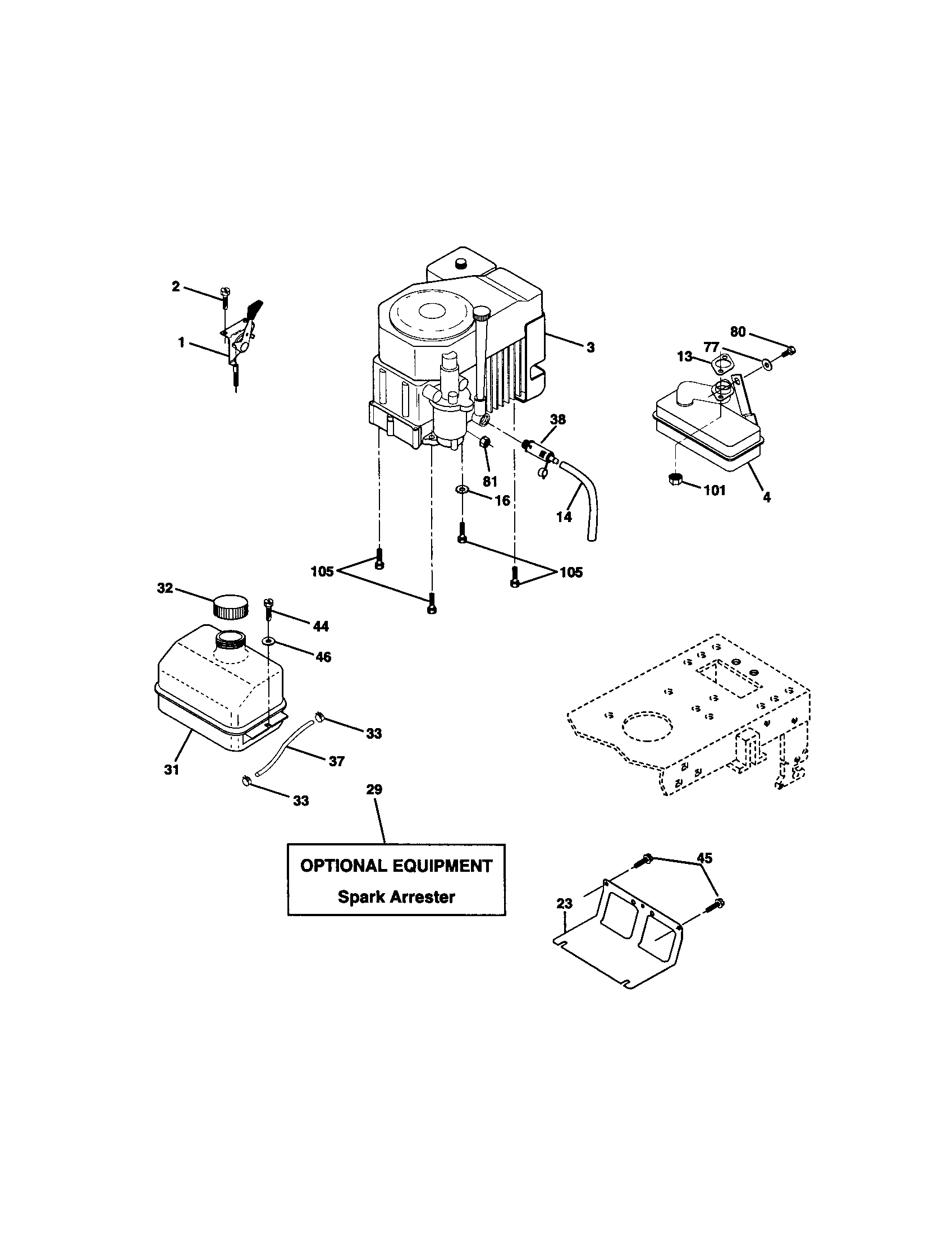 Craftsman 917271054 engine diagram