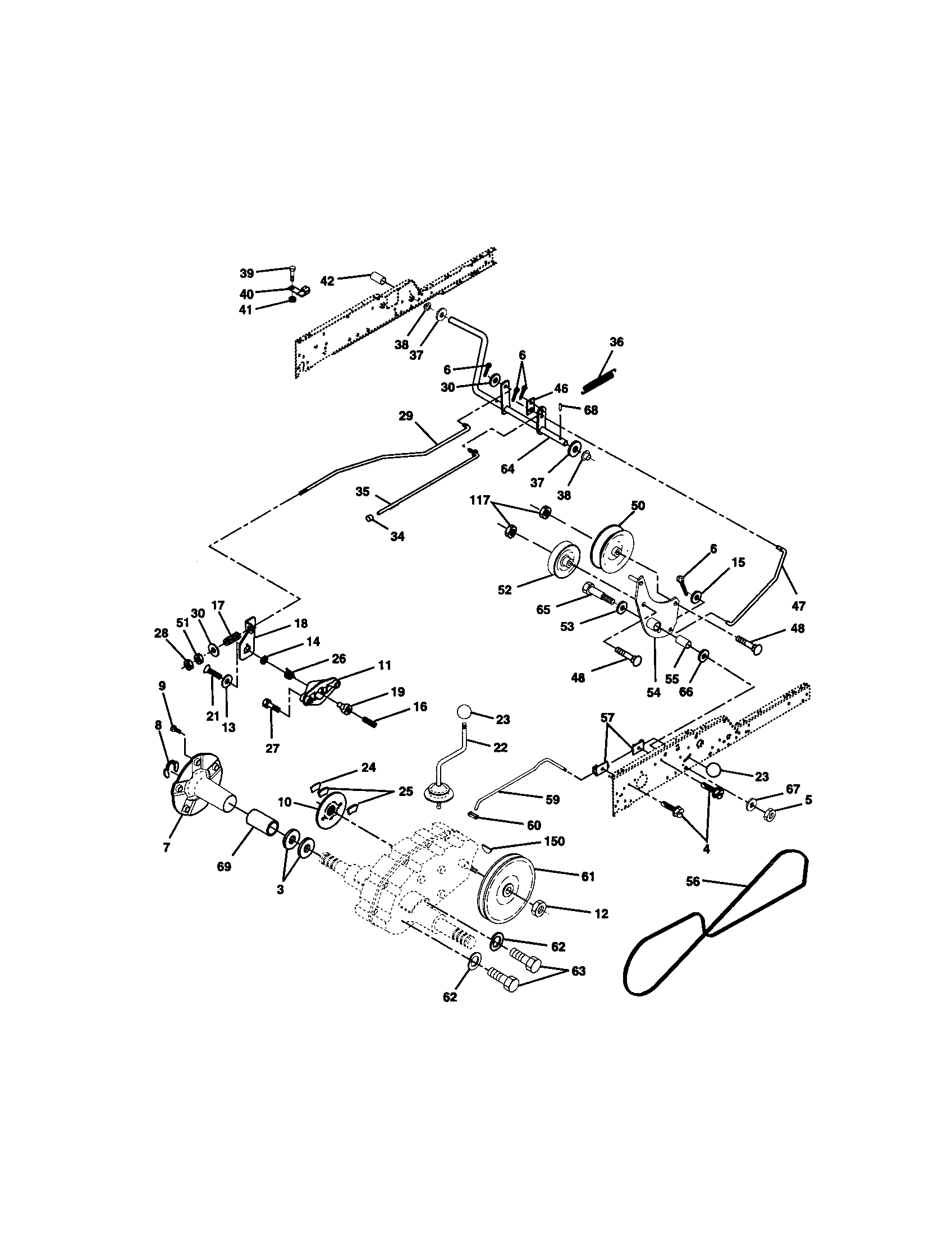 Craftsman 917272955 ground drive diagram