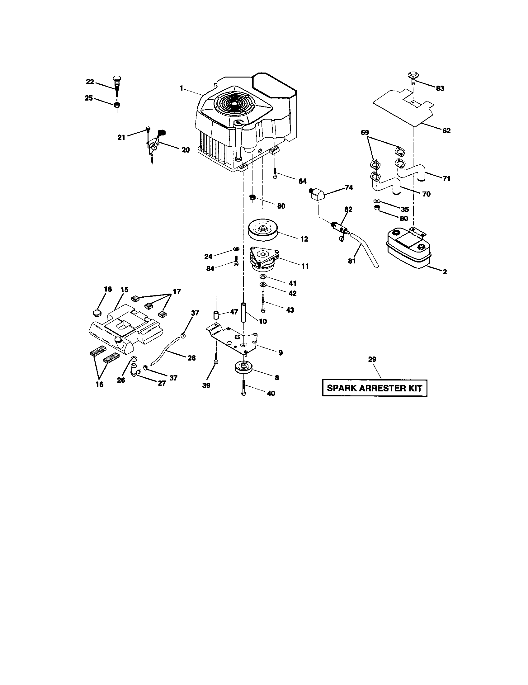 Craftsman 917272955 engine diagram