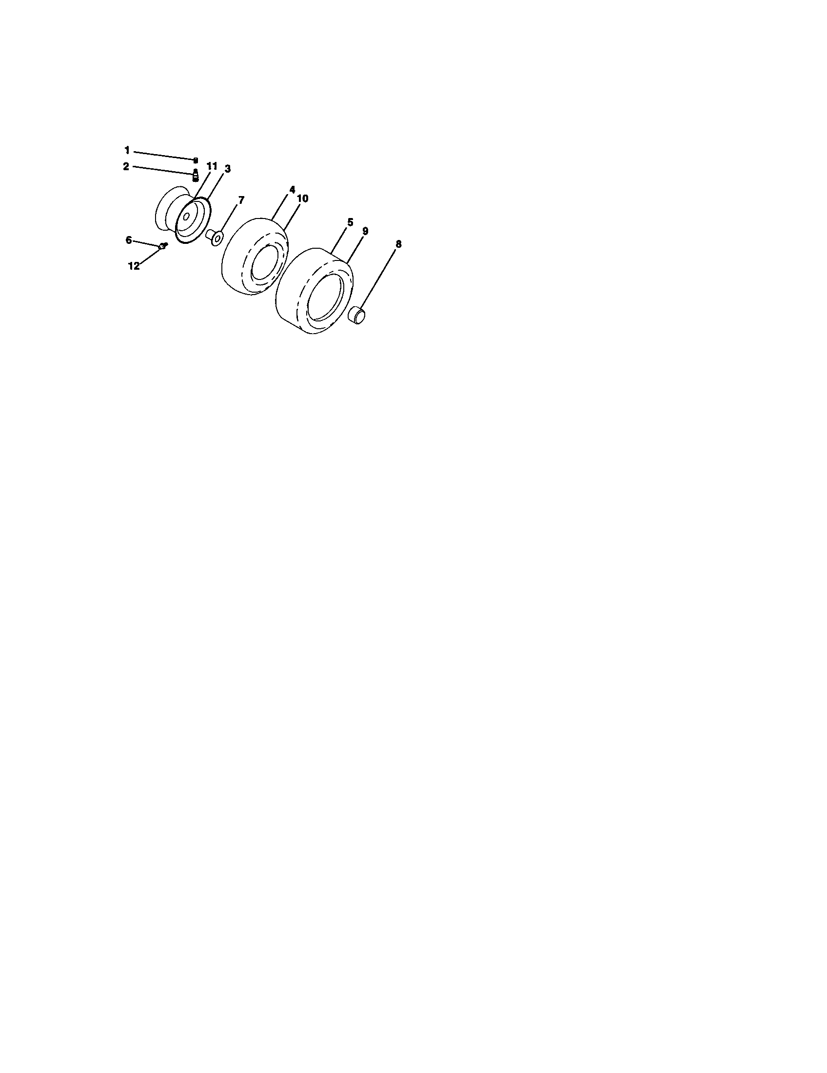 Craftsman 917272955 wheels and tires diagram