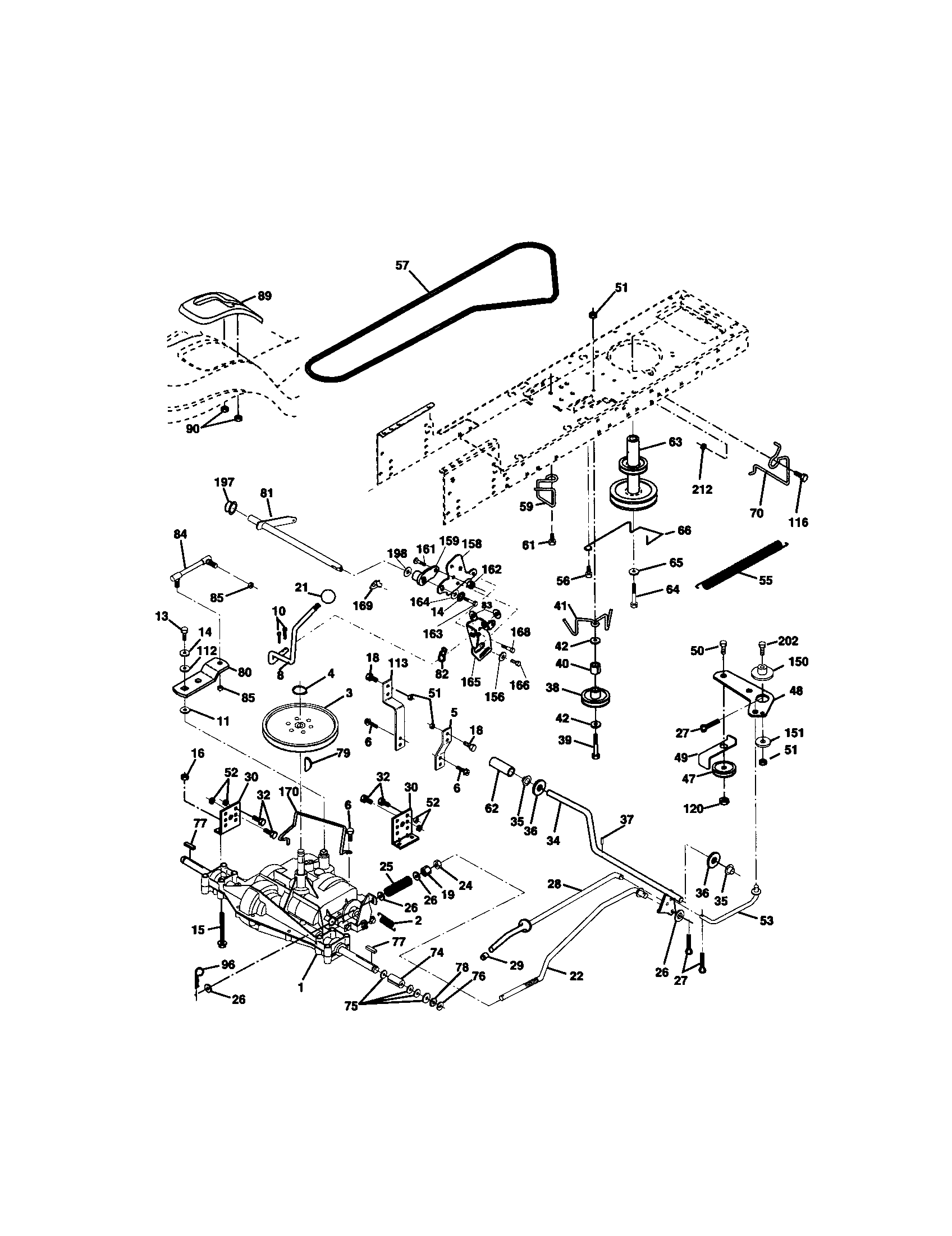 Craftsman 917271734 ground drive diagram