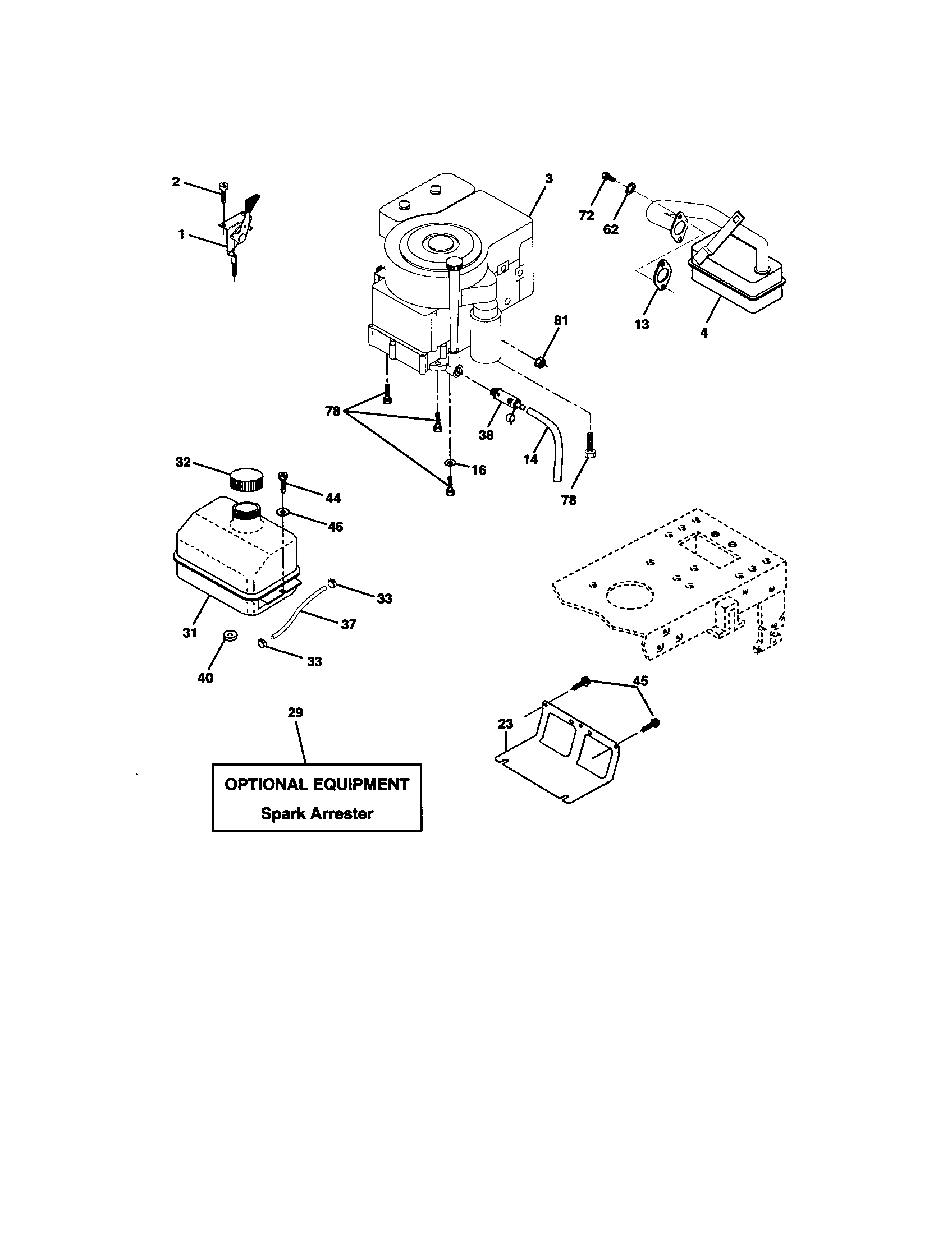 Craftsman 917271734 engine diagram
