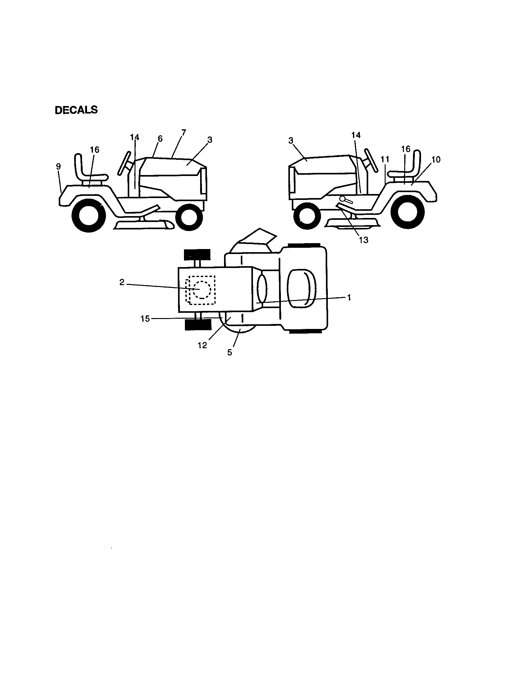 Craftsman 917270530 decals diagram