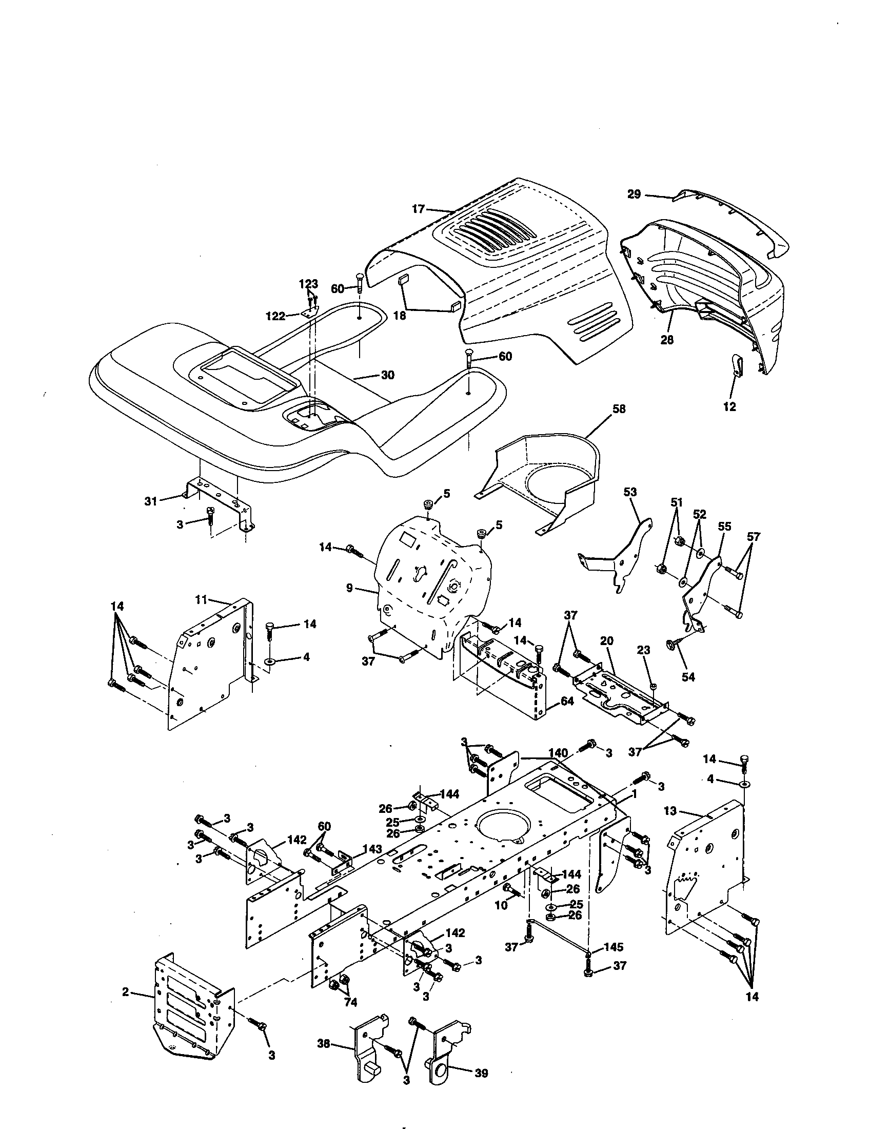 Craftsman 917259566 chassis and enclosures diagram