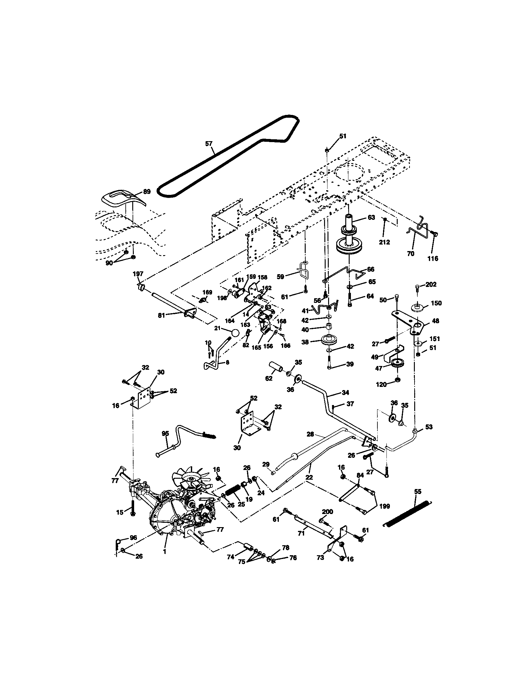 Craftsman 917271842 ground drive diagram