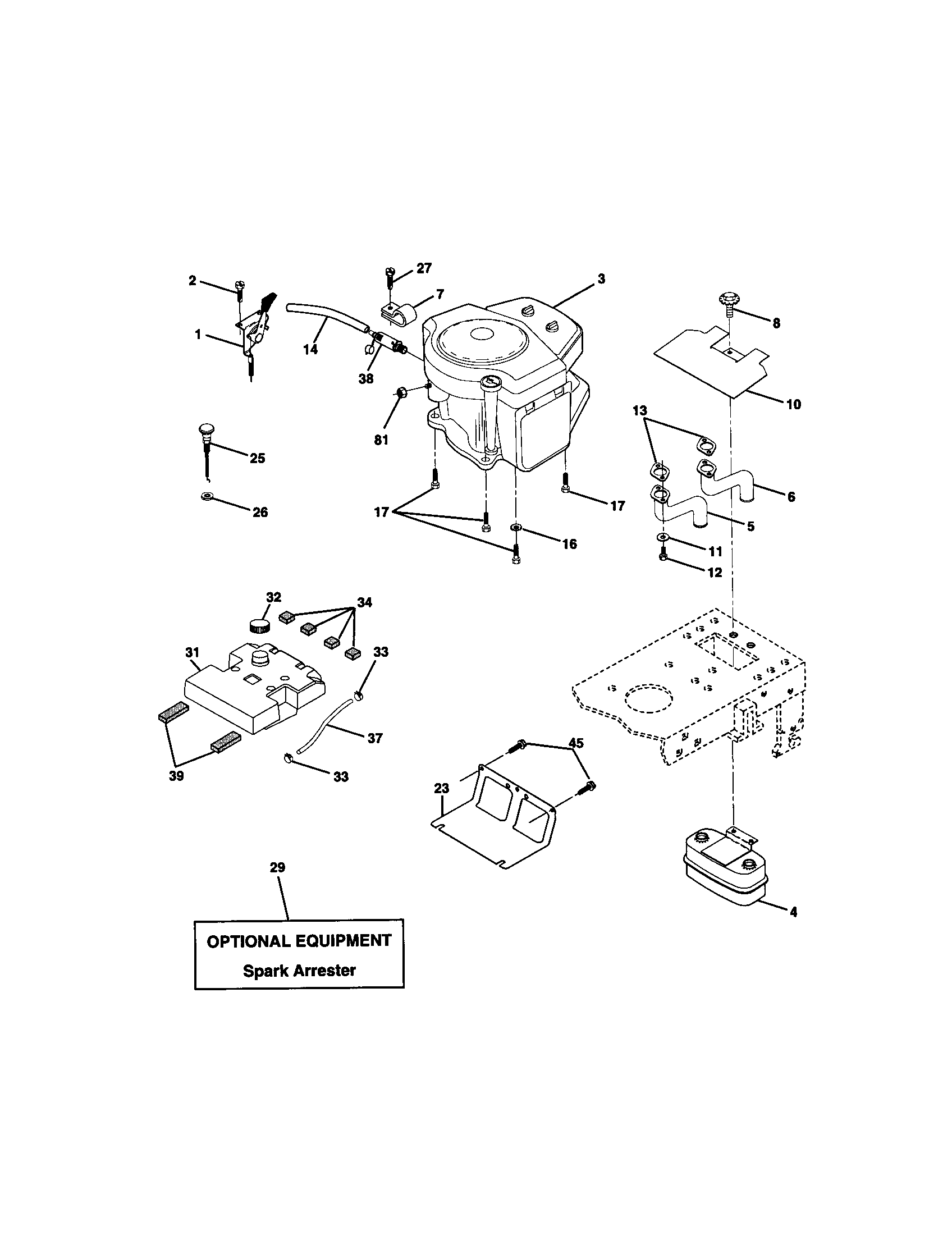 Craftsman 917271842 engine diagram