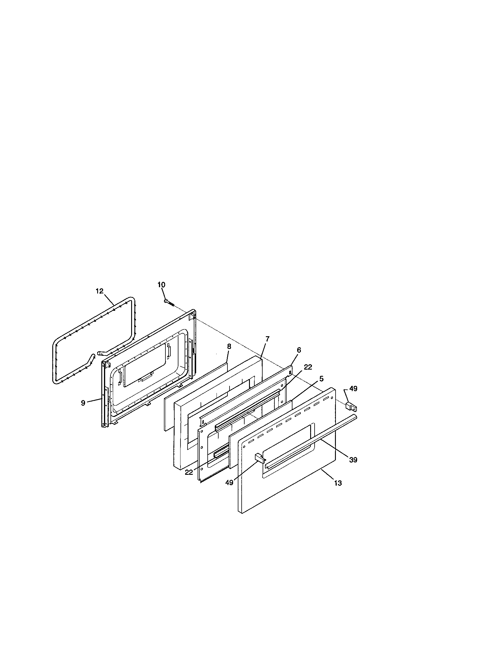 Kenmore 79091022102 door diagram