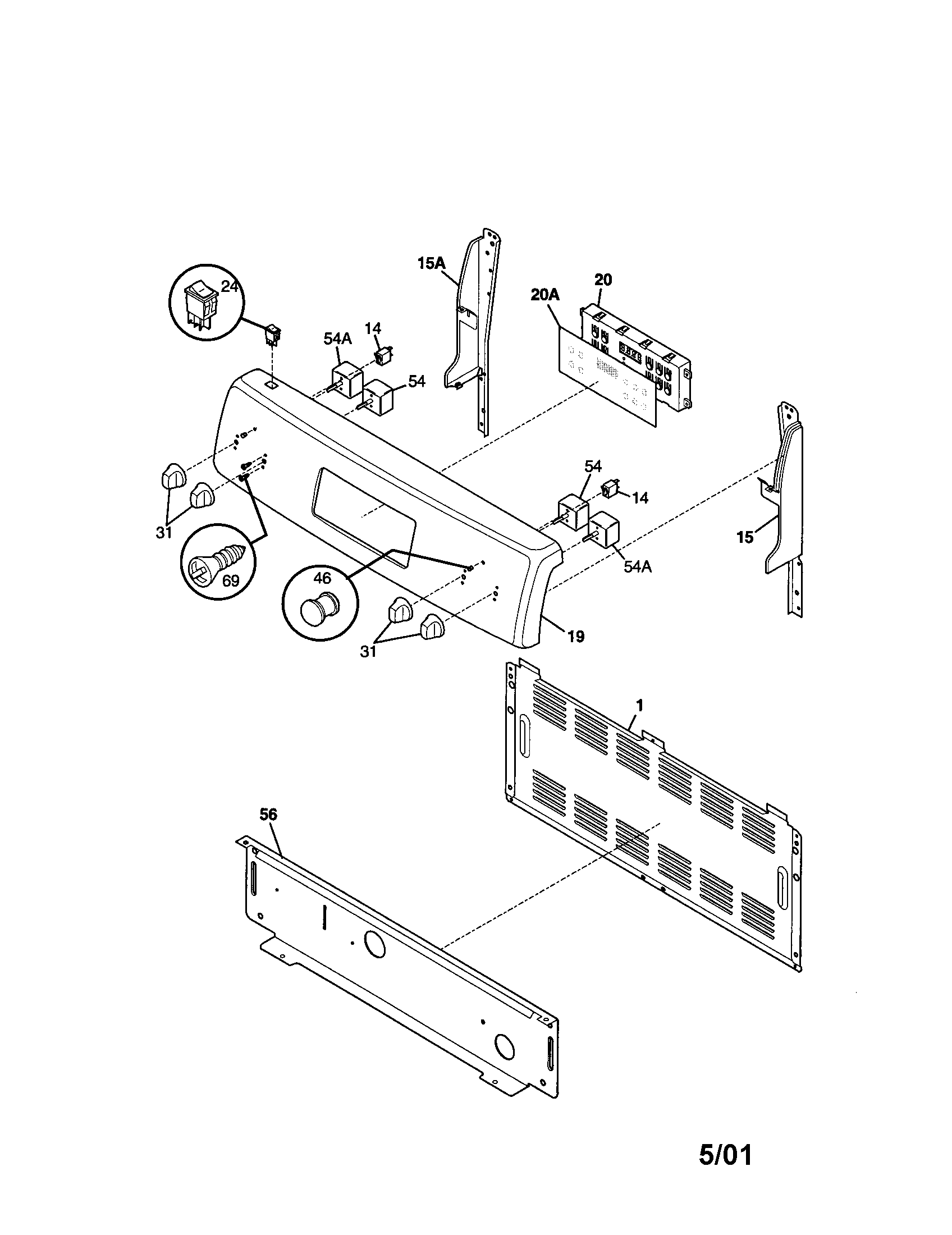 Kenmore 79095304100 backguard diagram