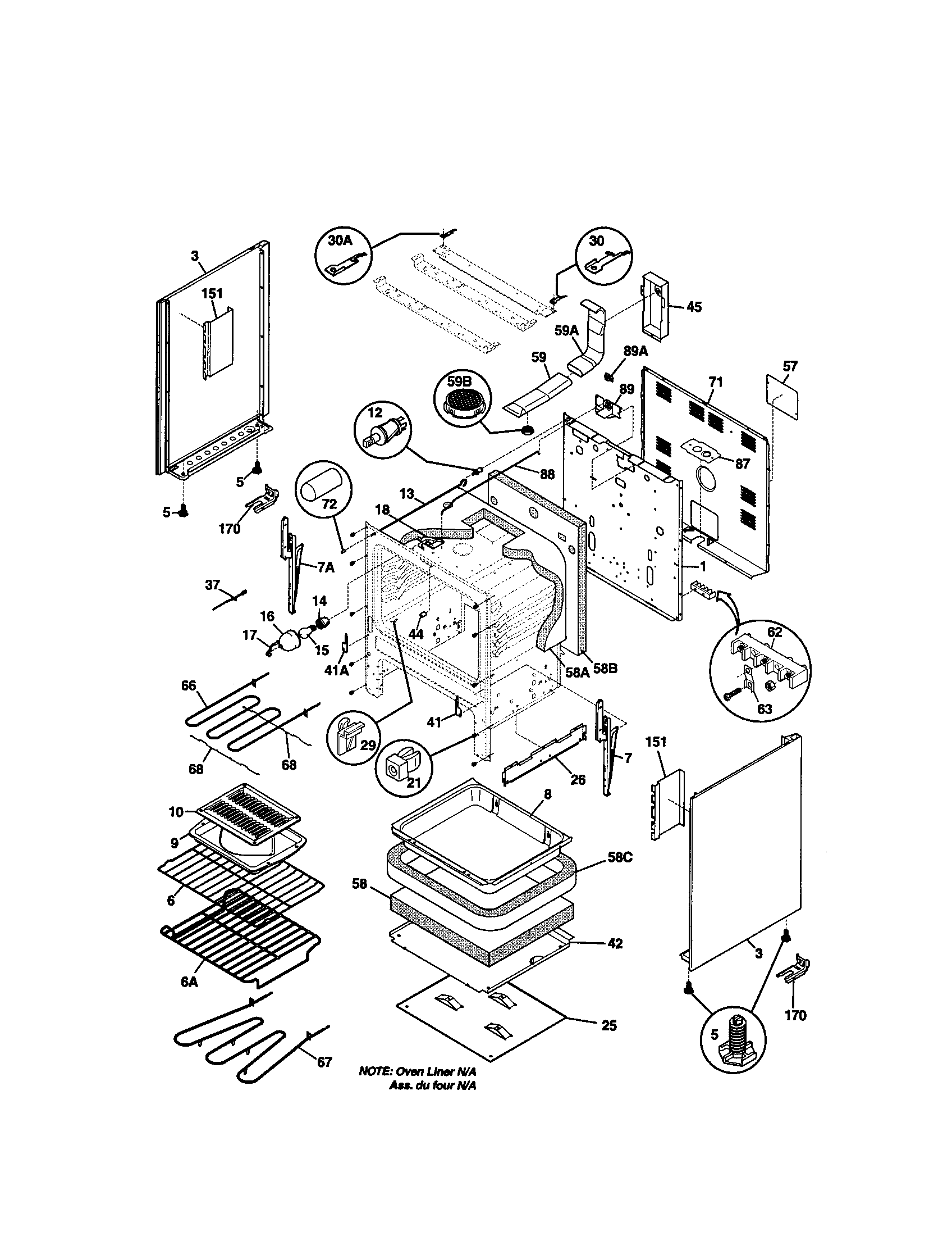 Kenmore 79095304100 body diagram