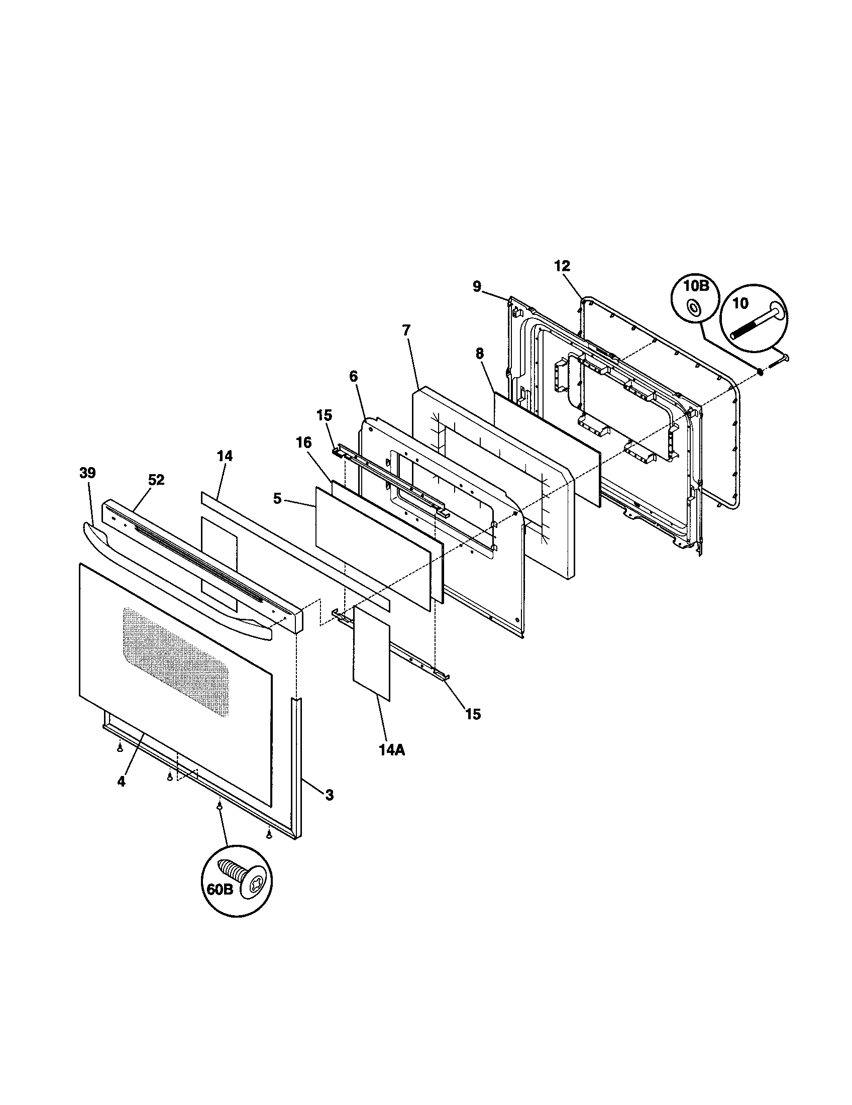 Kenmore 79095304100 door diagram