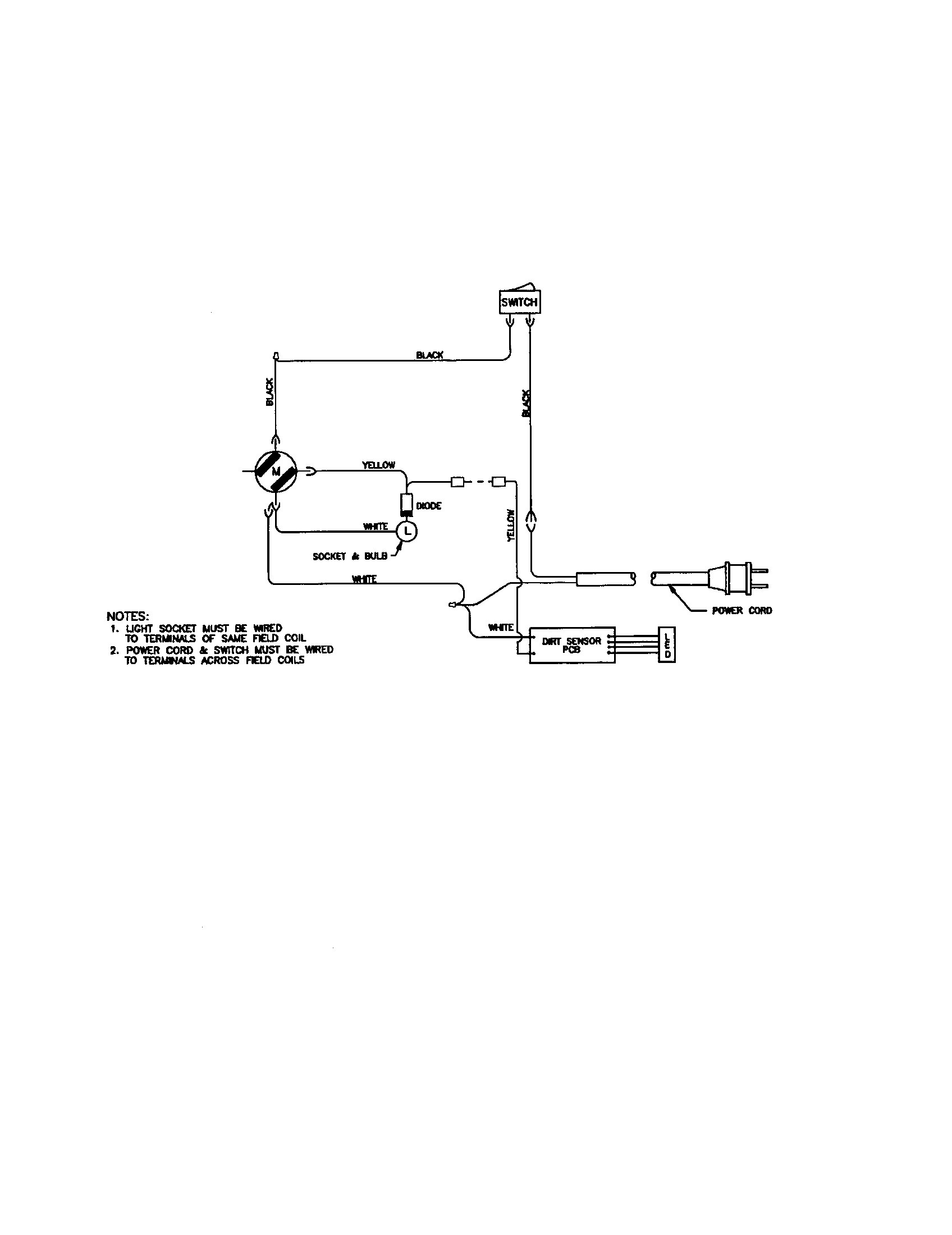 Dirt Devil 089890 wiring schematic diagram