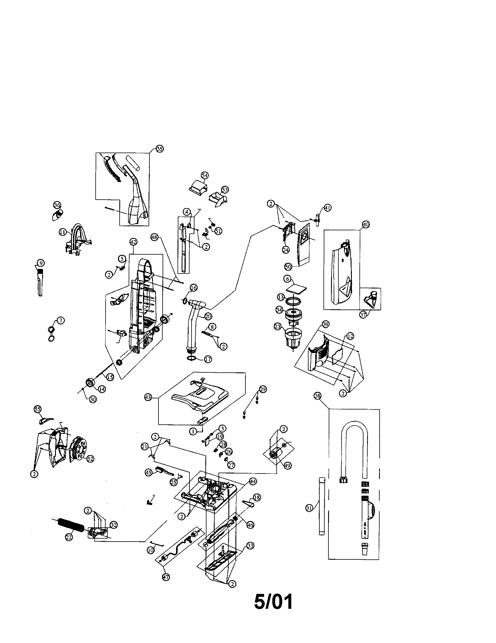 Dirt Devil 089400 ultra mvp diagram