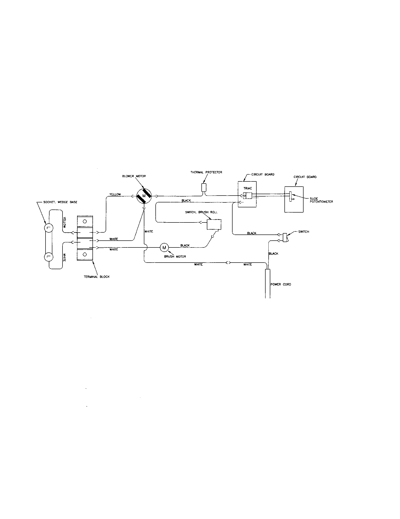 Dirt Devil 089400 wiring schematic diagram