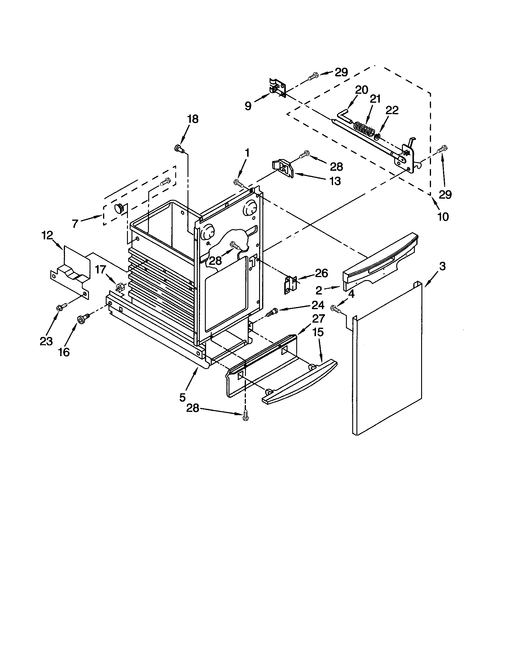 Kenmore 66513601790 container diagram