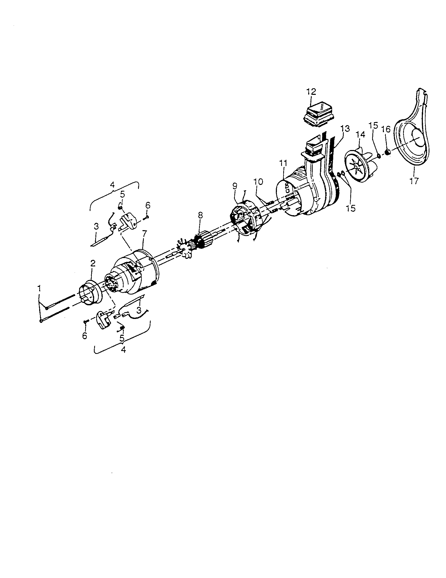 Hoover U3329 motor diagram