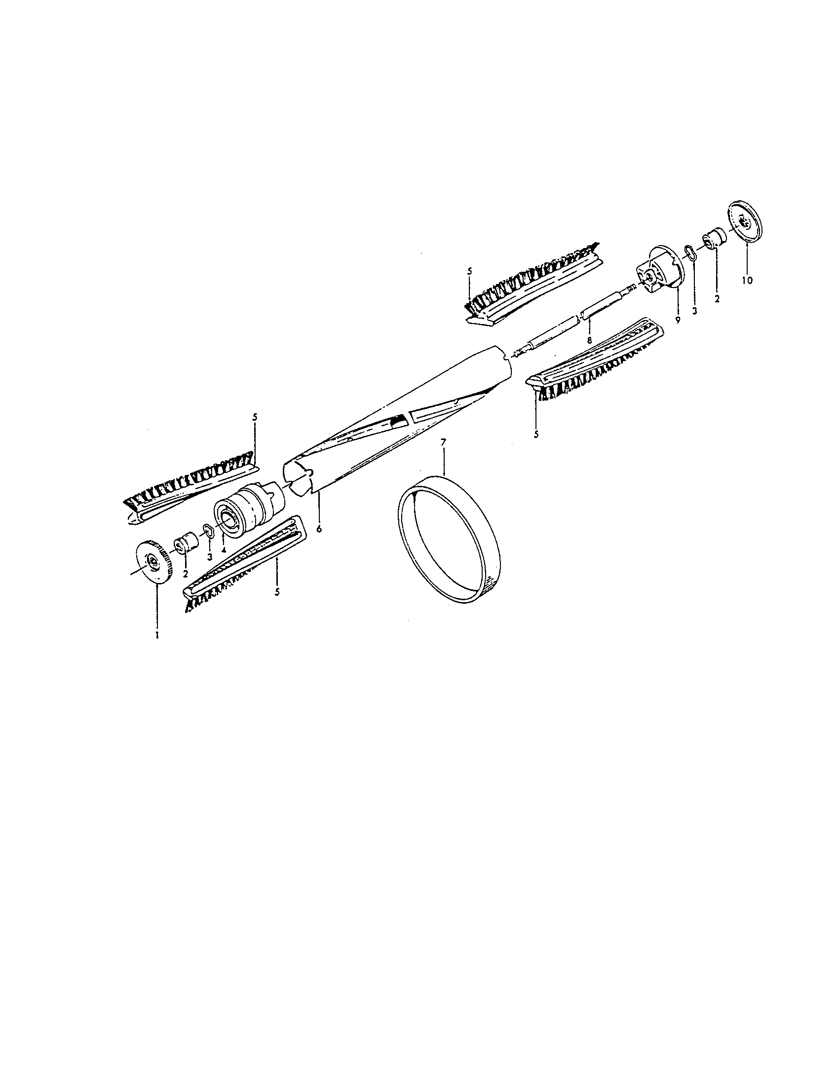 Hoover U3329 agitator diagram