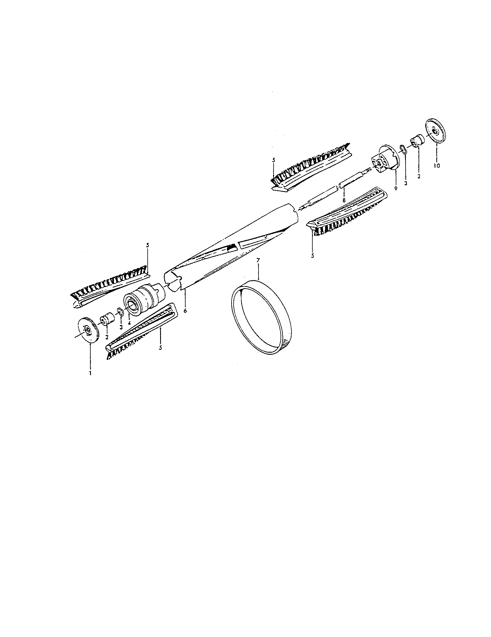 Hoover U3341-900 agitator diagram