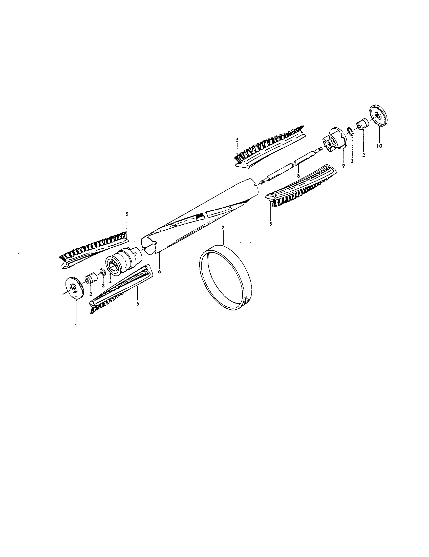 Hoover U3729910 agitator diagram