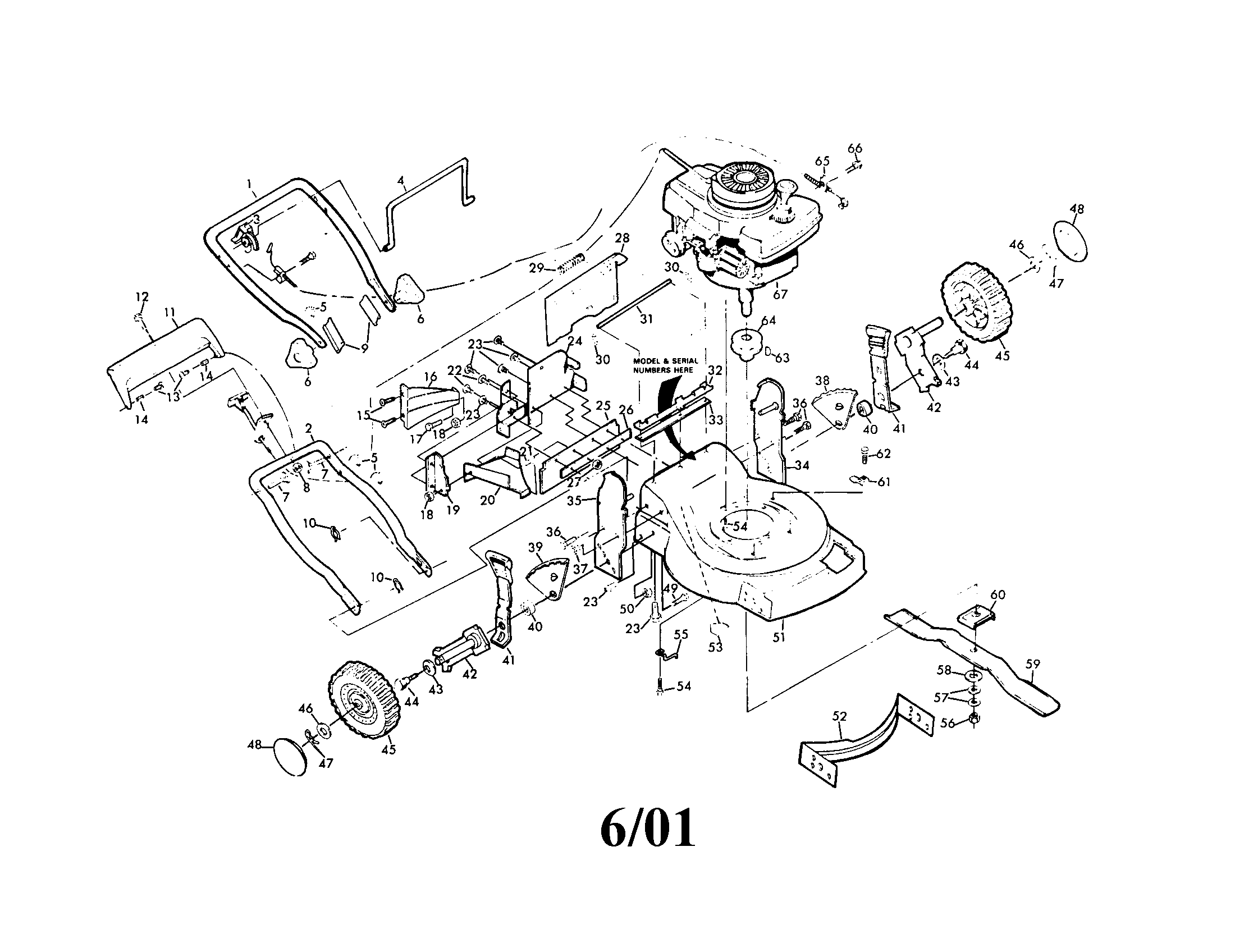 Craftsman 917372271 lawn mower diagram