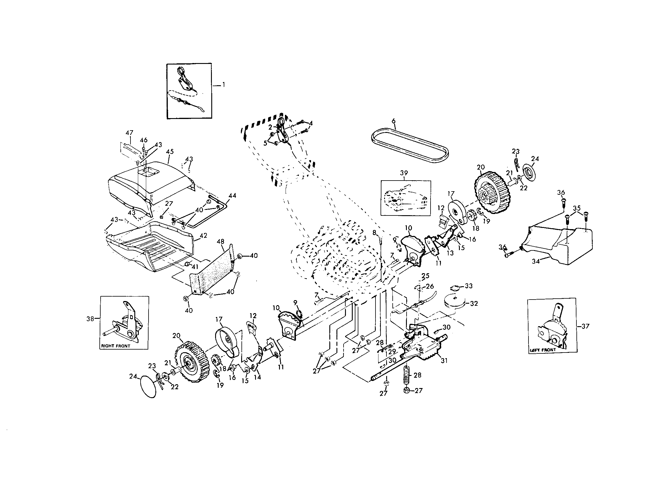 Craftsman 917372271 wheels and tires diagram