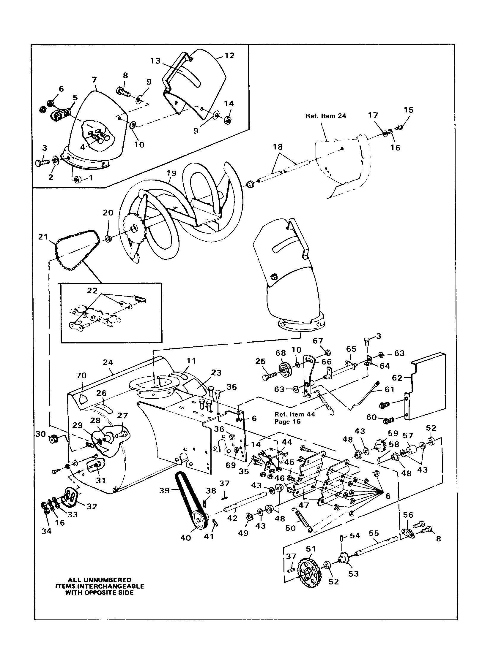 Craftsman 536884400 housing assembly diagram