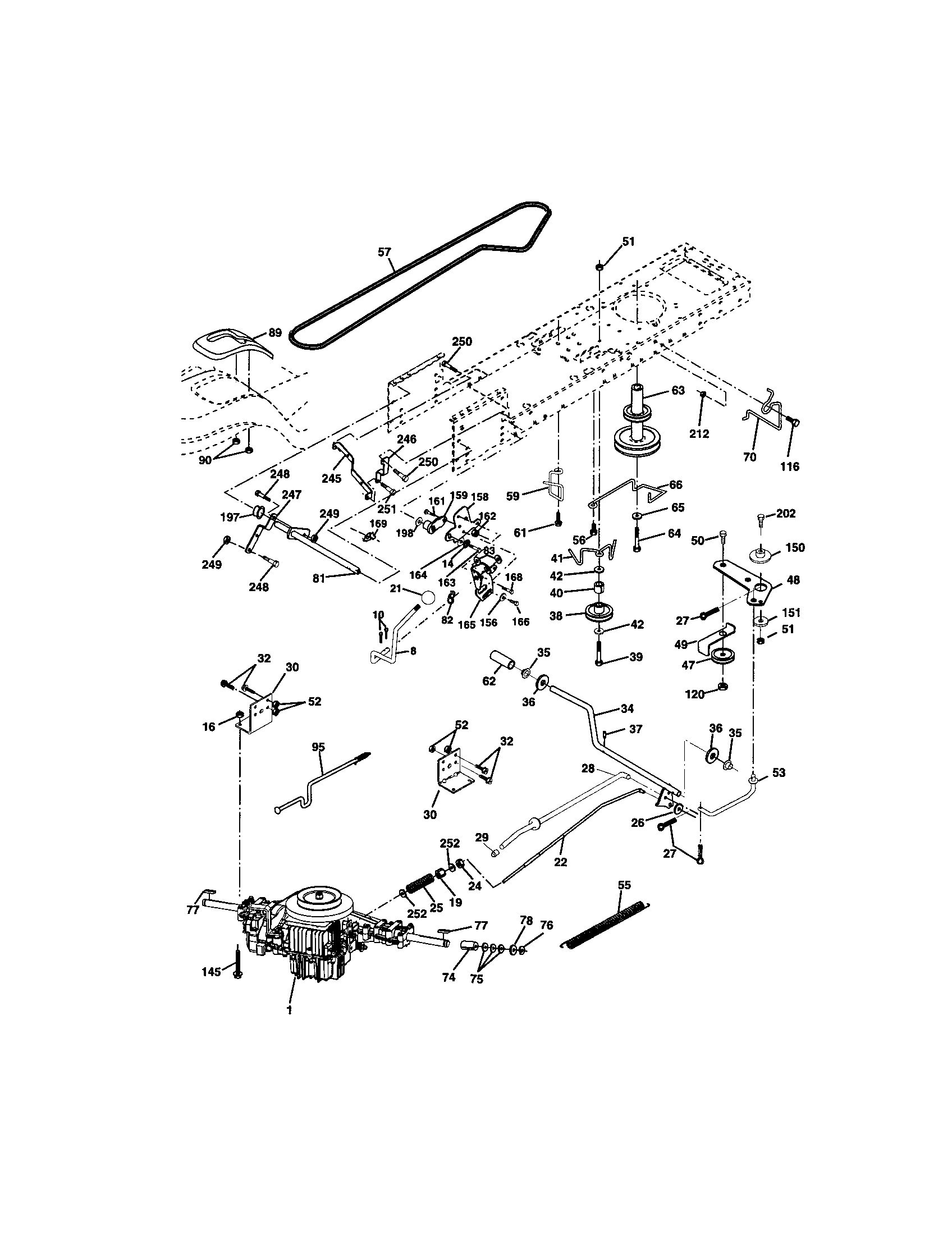 Craftsman 917271744 ground drive diagram
