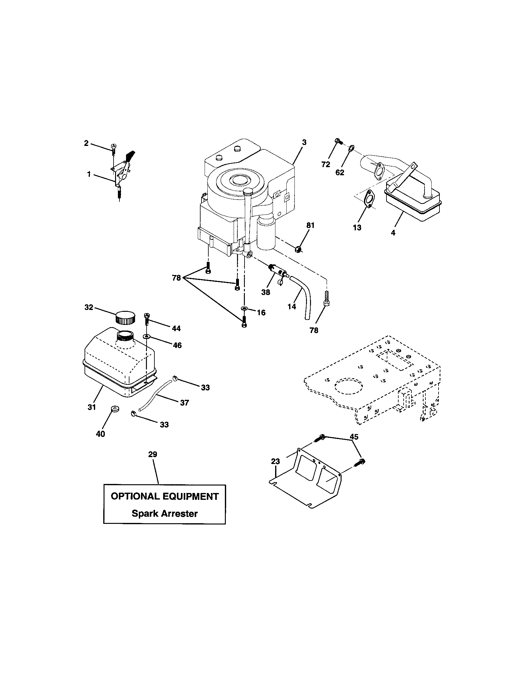 Craftsman 917271744 engine diagram