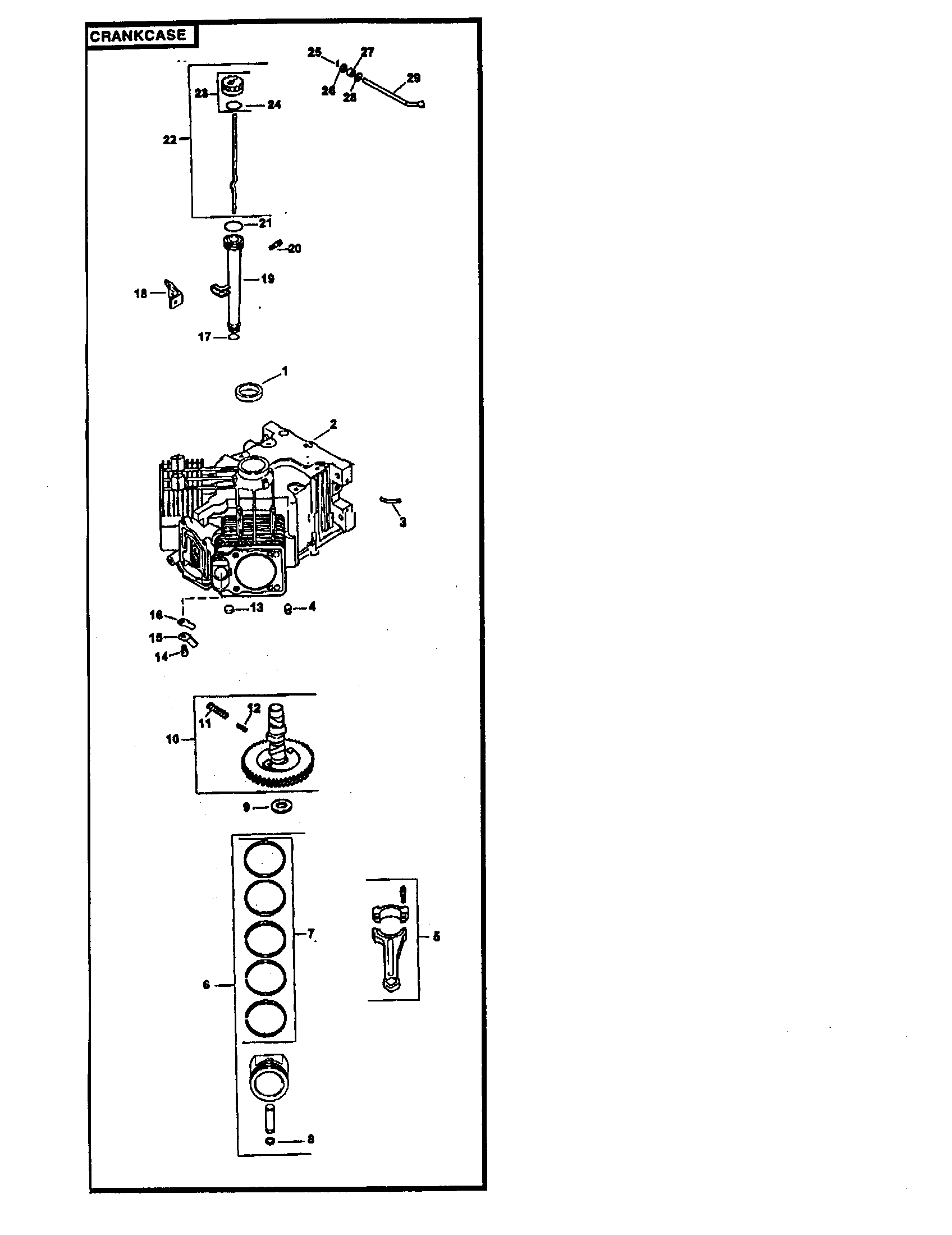 Craftsman 917273100 crankcase diagram