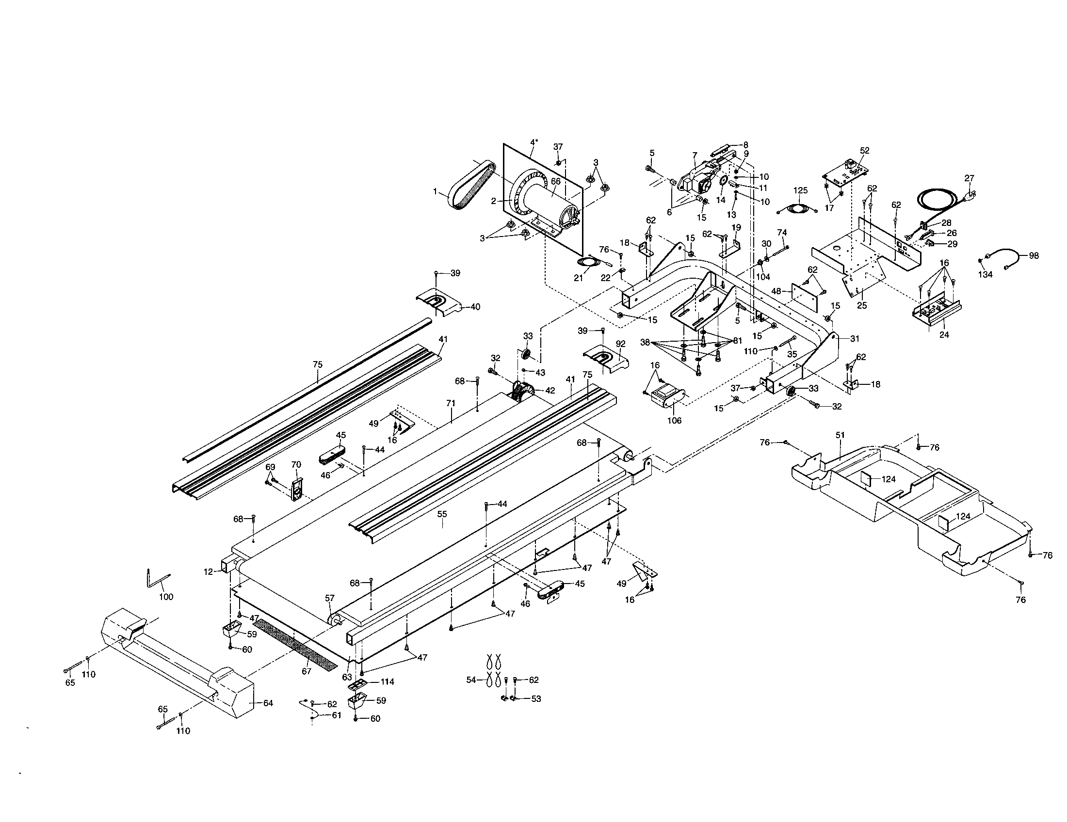 Proform 831299452 walking belt diagram