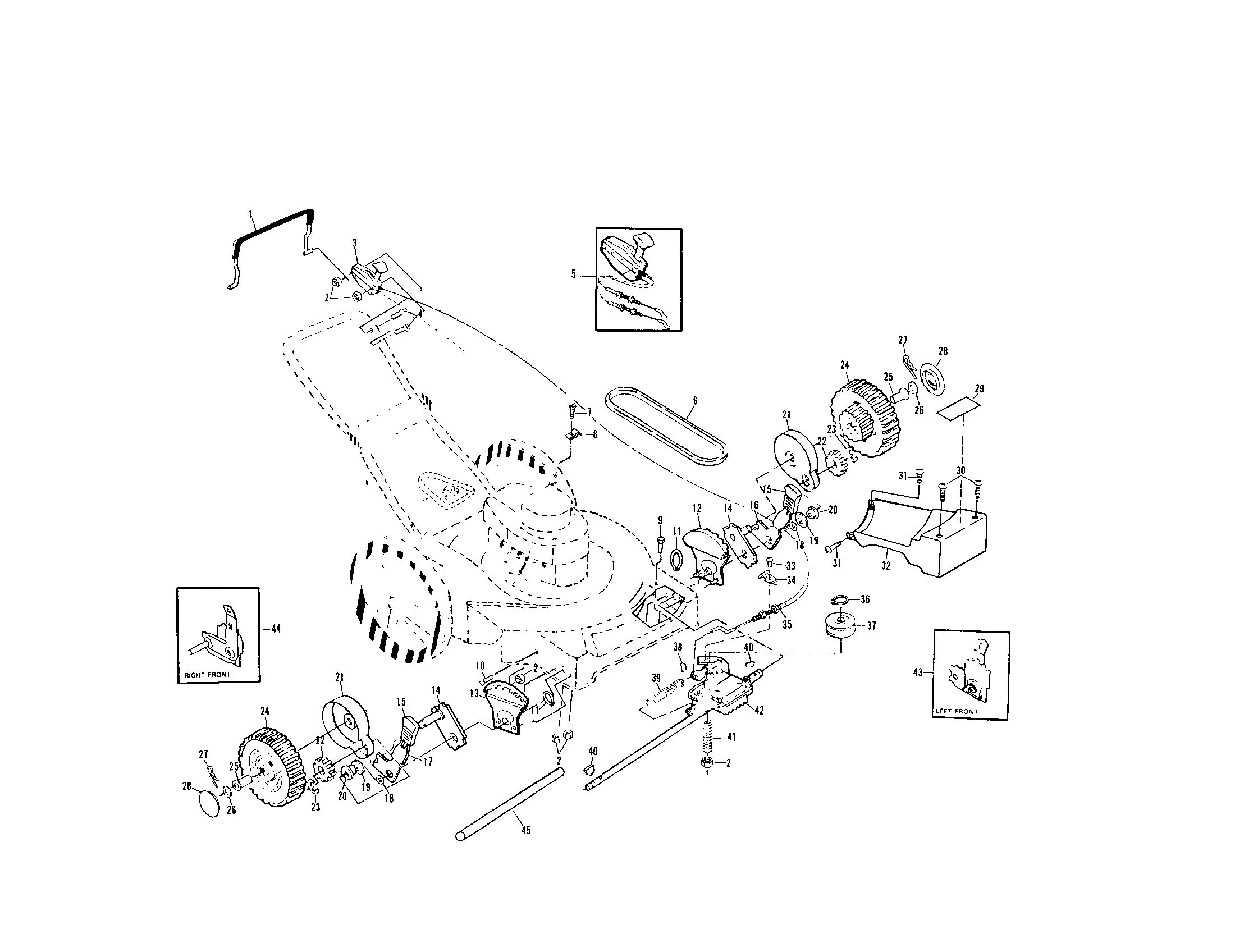 Craftsman 917378693 wheels and tires diagram