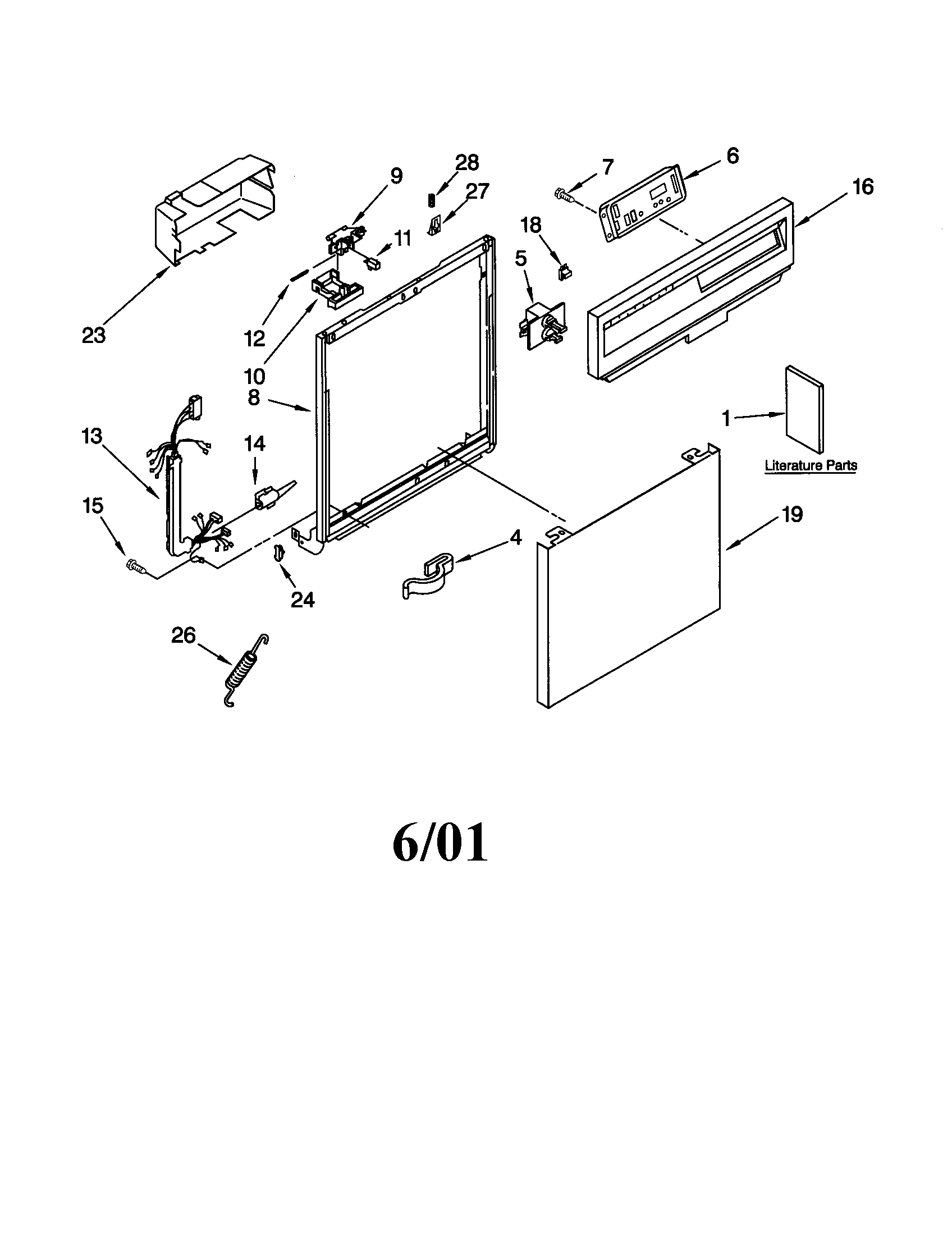 Kenmore 66515682000 frame and console diagram