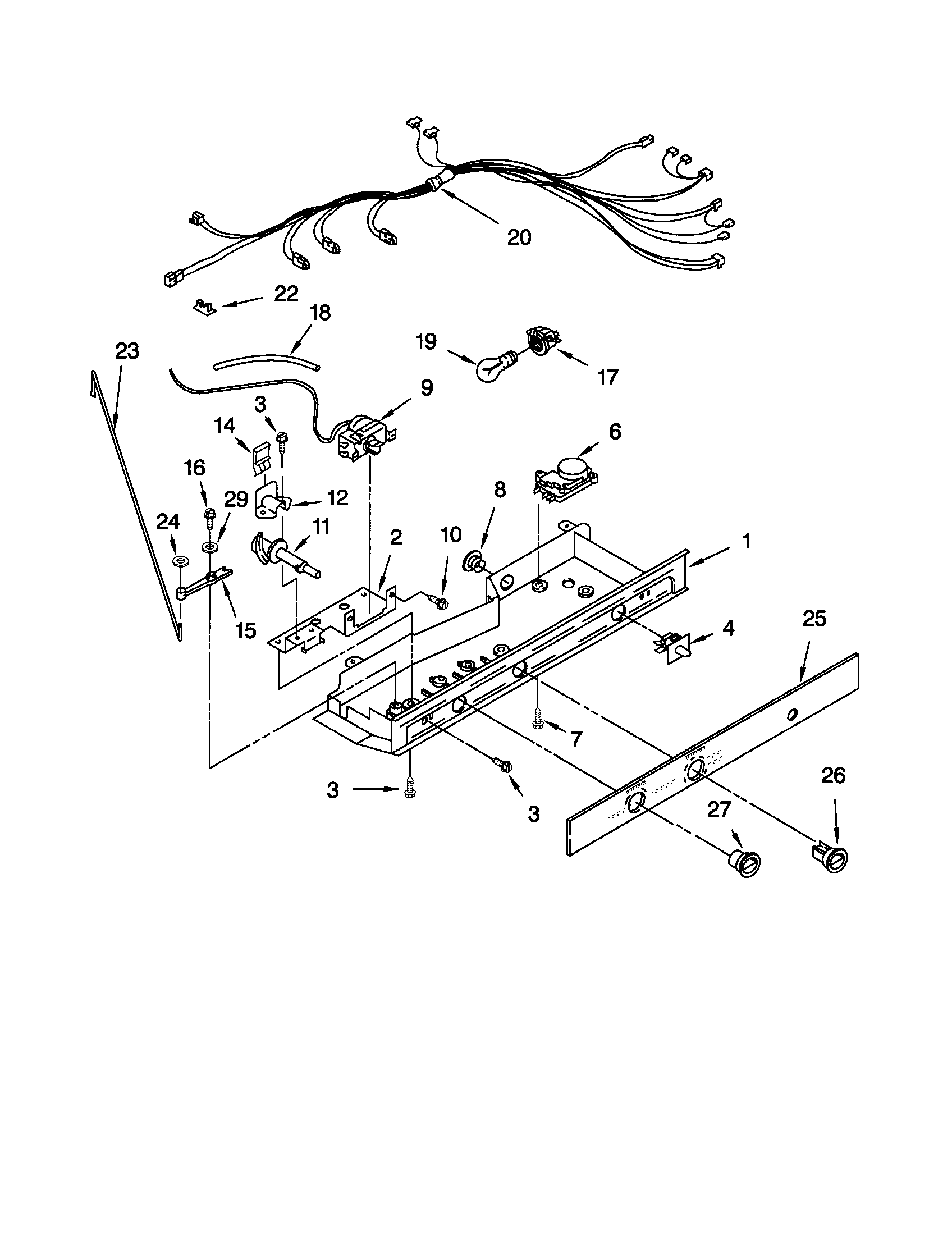 Kenmore 10650522100 control diagram