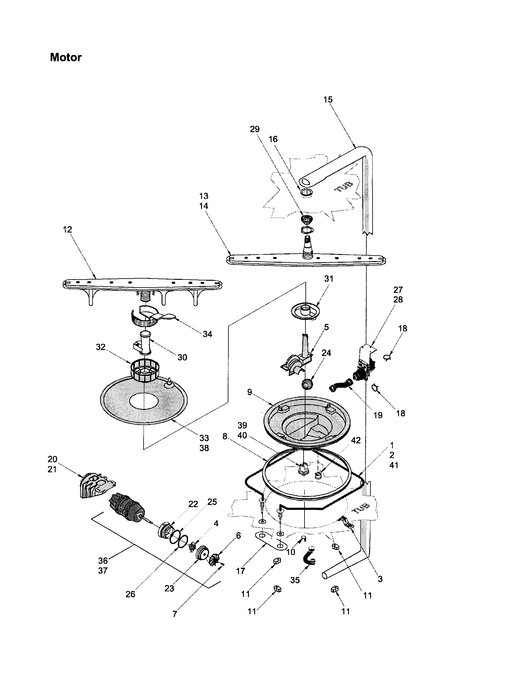 Amana ADW350RAB-PADW350RAB0 motor diagram
