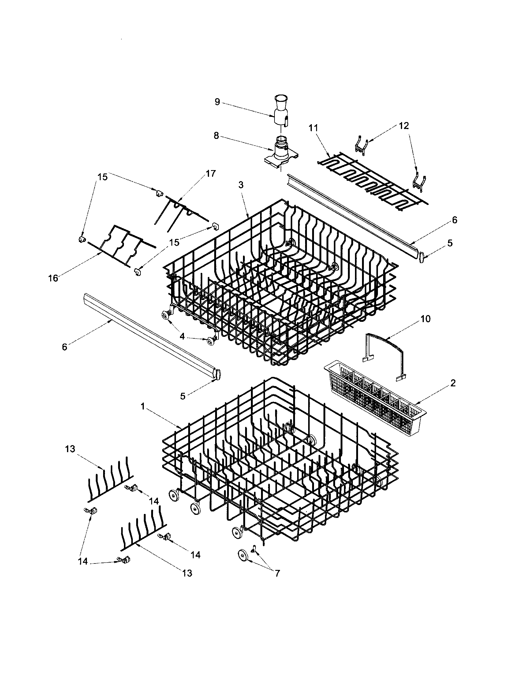 Amana ADW350RAB-PADW350RAB0 rack (padw850eaw0/b0/c0/so) diagram