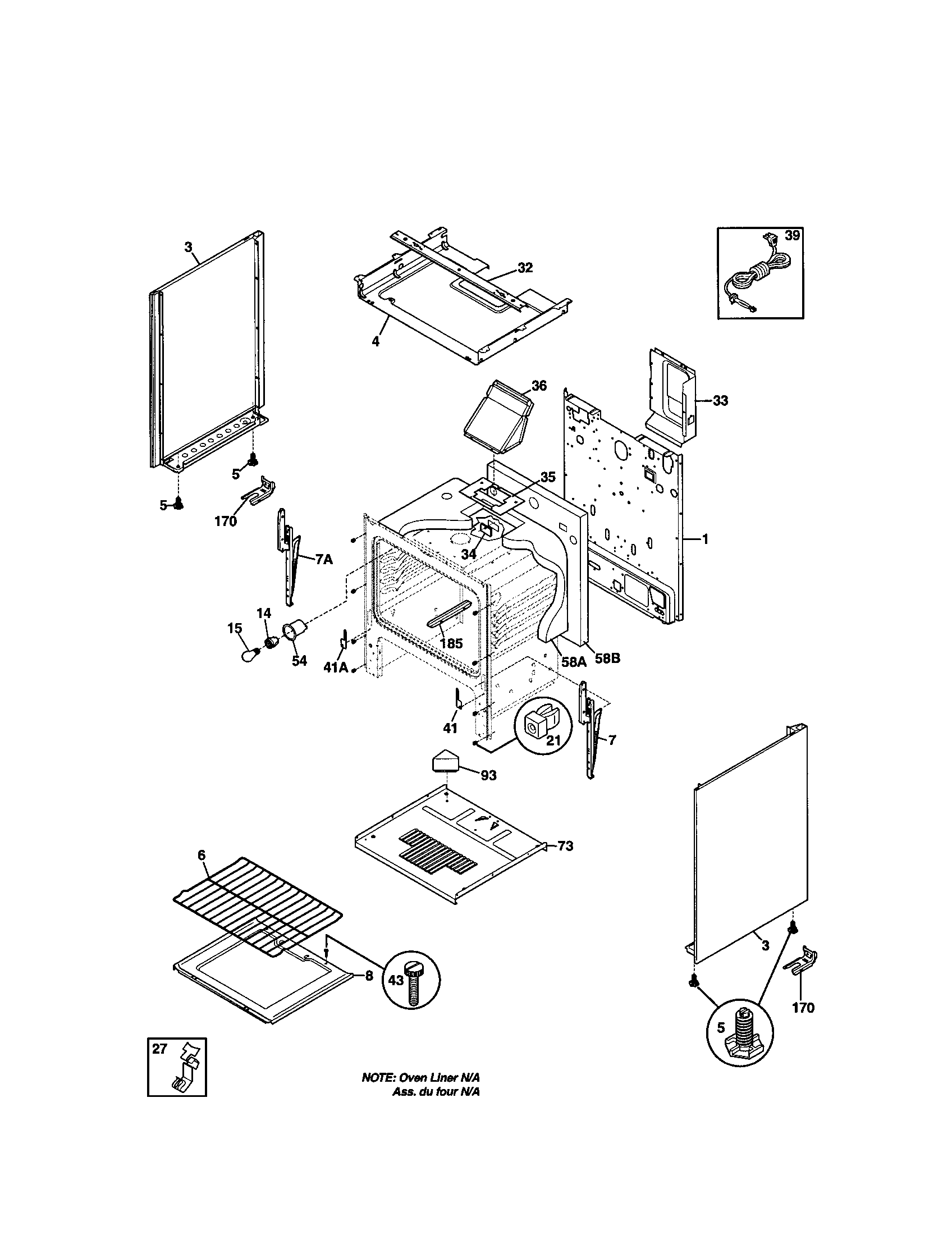Kenmore 79071004100 body diagram
