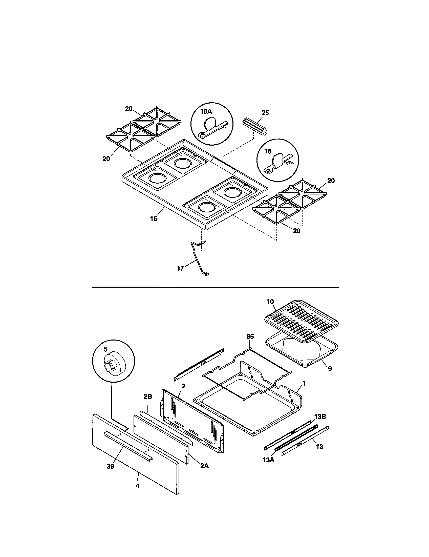 Kenmore 79071004100 top/drawer diagram