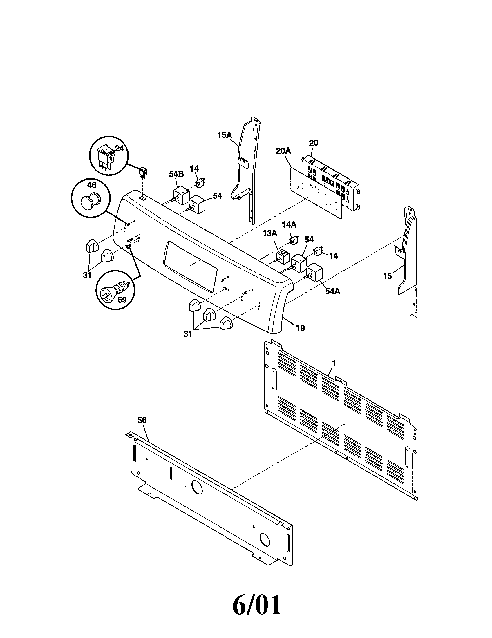 Kenmore 79095669100 backguard diagram