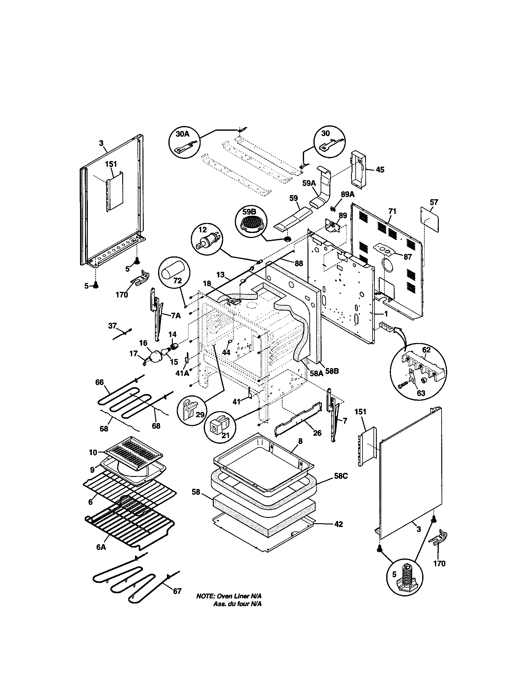 Kenmore 79095669100 body diagram