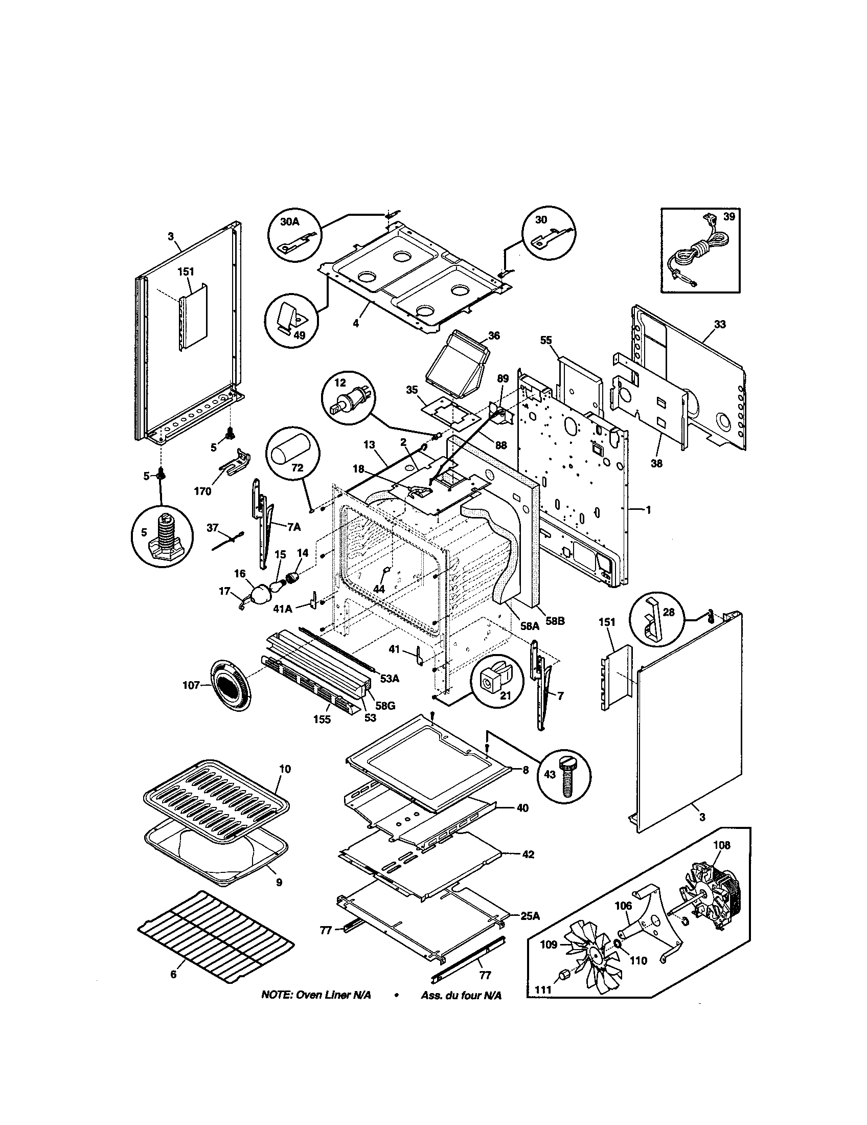 Kenmore 79075604100 body diagram