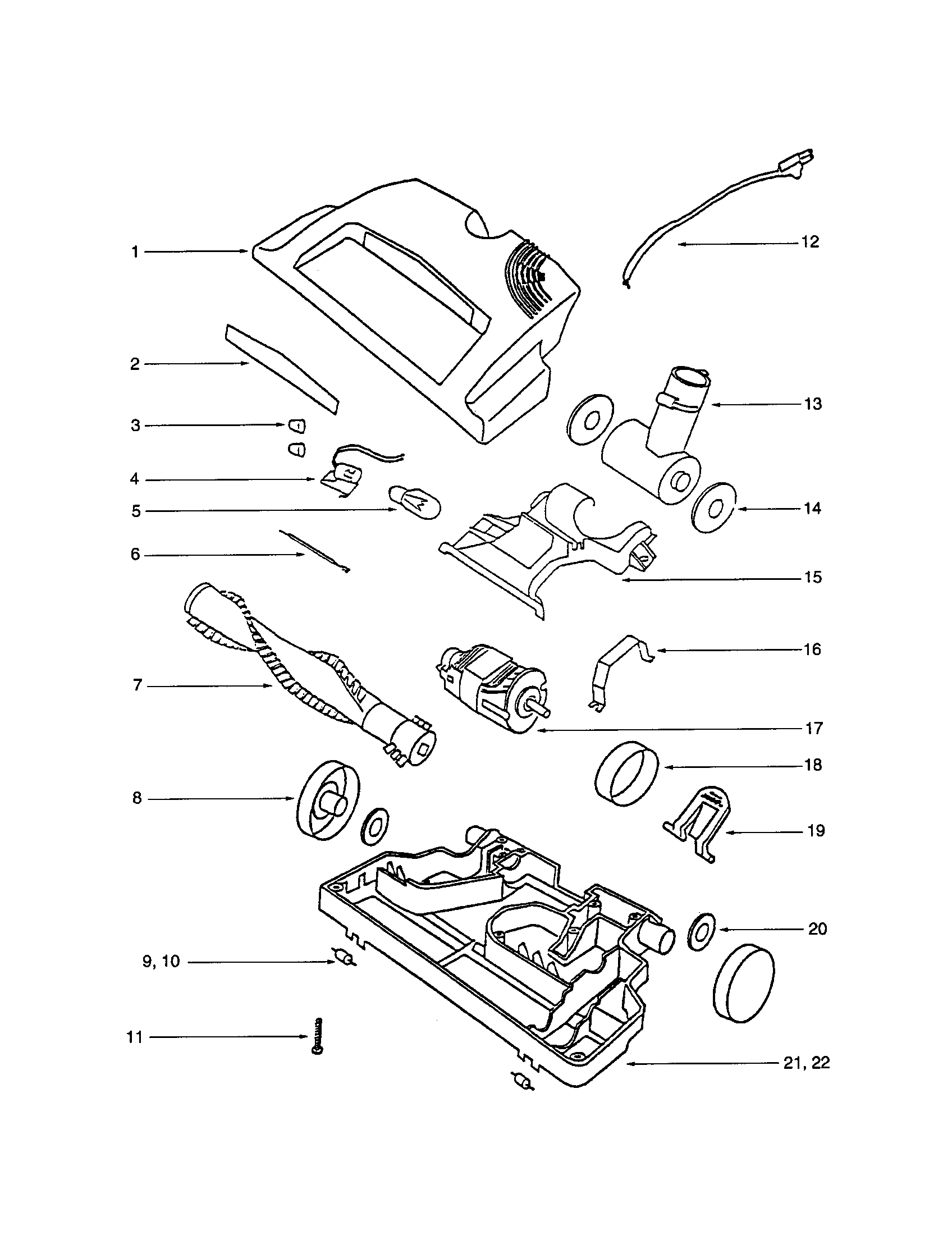 Eureka 6982A powerhead diagram