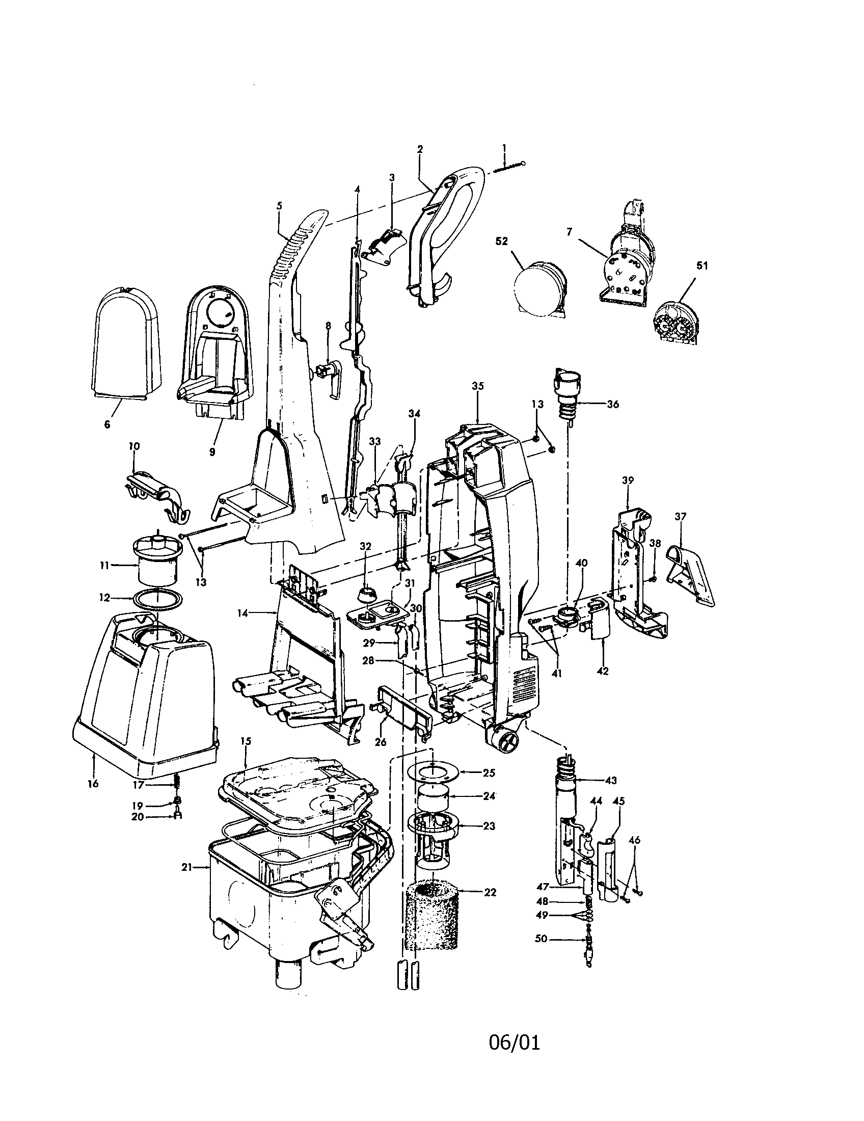 Hoover F5896-950 body diagram