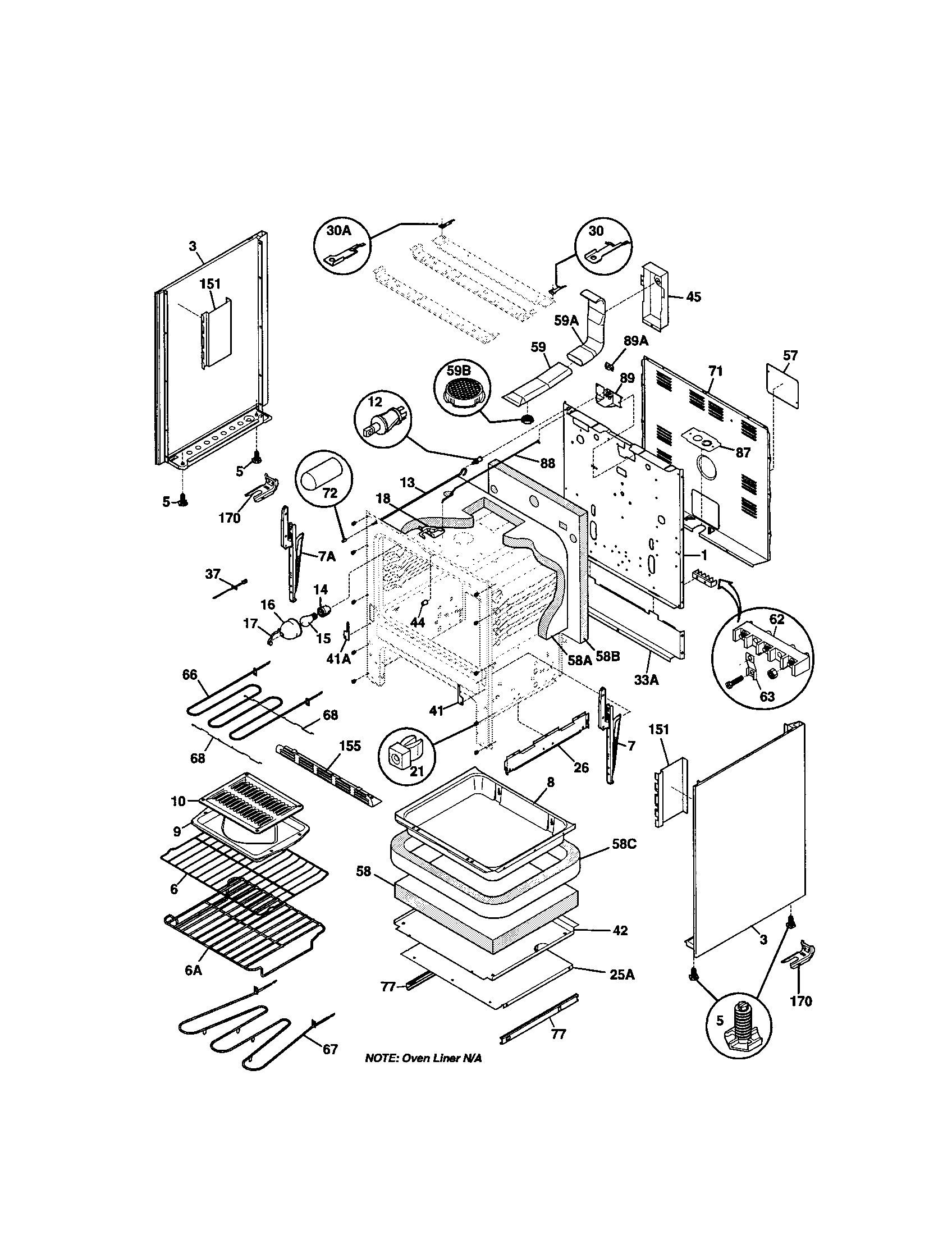 Kenmore 79095594100 body diagram