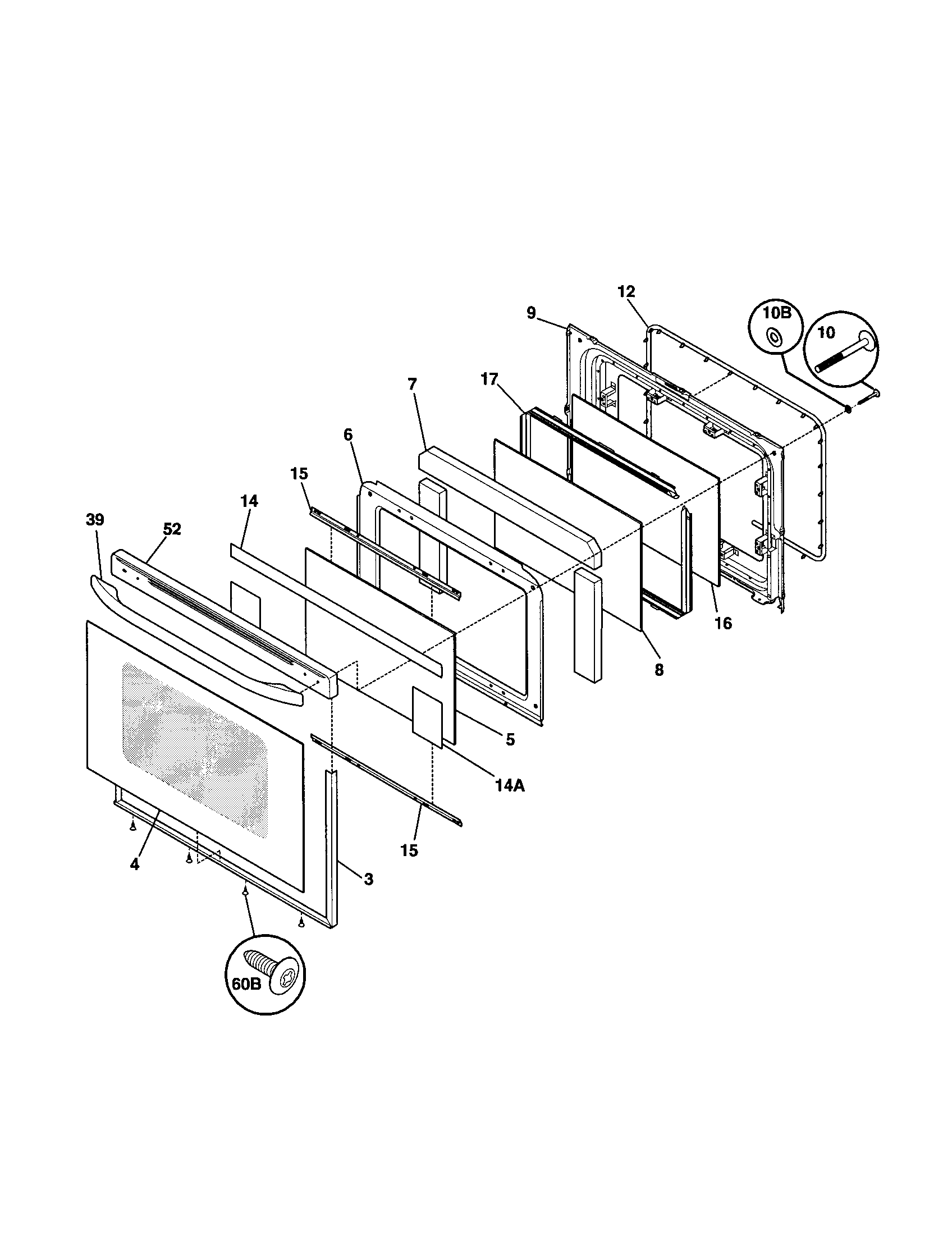 Kenmore 79095594100 door diagram