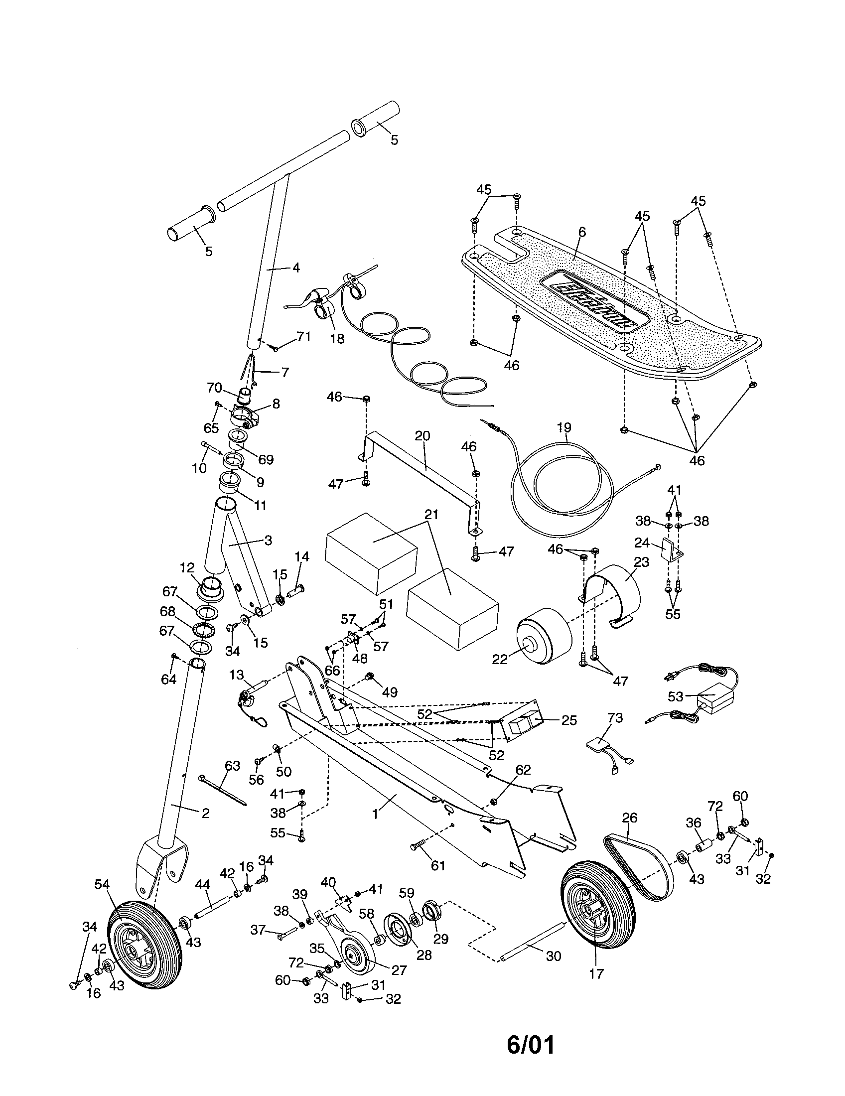 Jumpking MTSC11700 scooter diagram